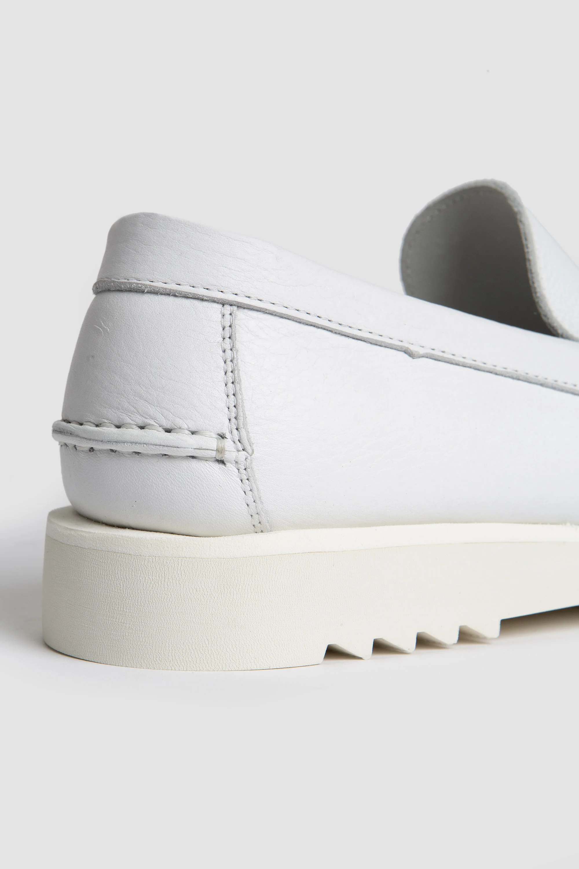 Paraboot Club Moc Full Grain Leather White - Image 5