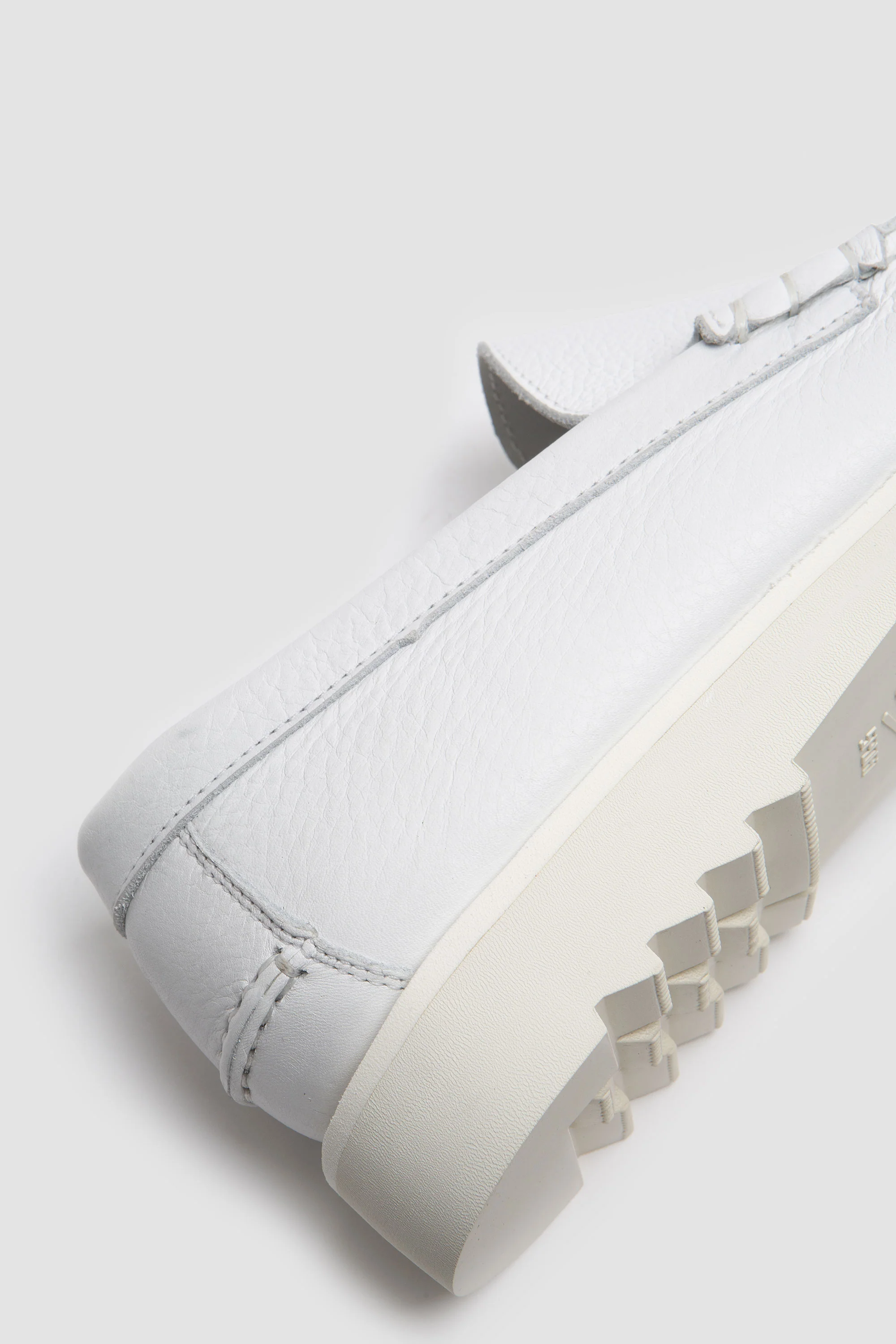 Paraboot Club Moc Full Grain Leather White - Image 6