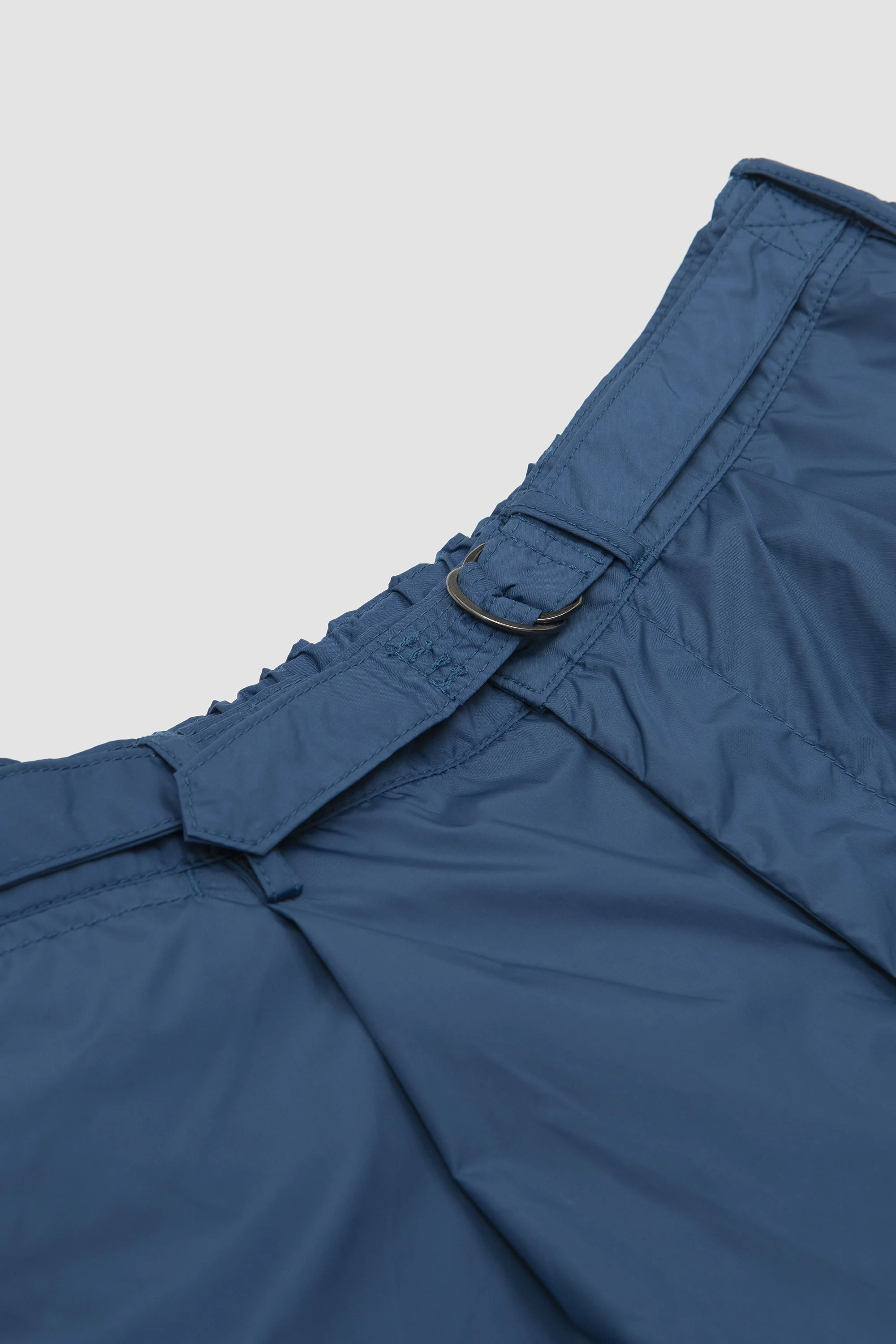 One Pleat Athletic Shorts Blue - Image 3