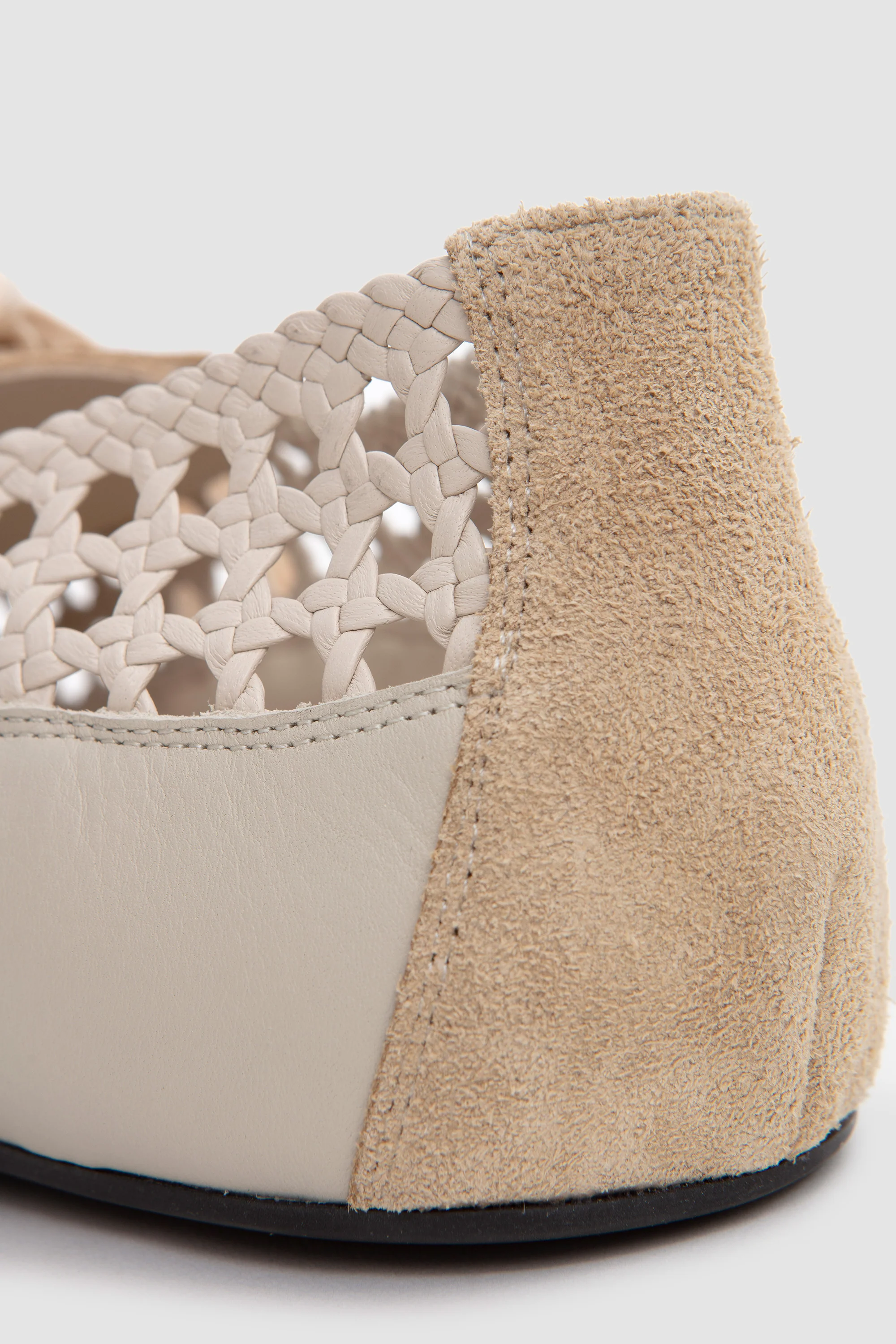 Esportiu Woven Lace-Up Shoes Cream - Image 7