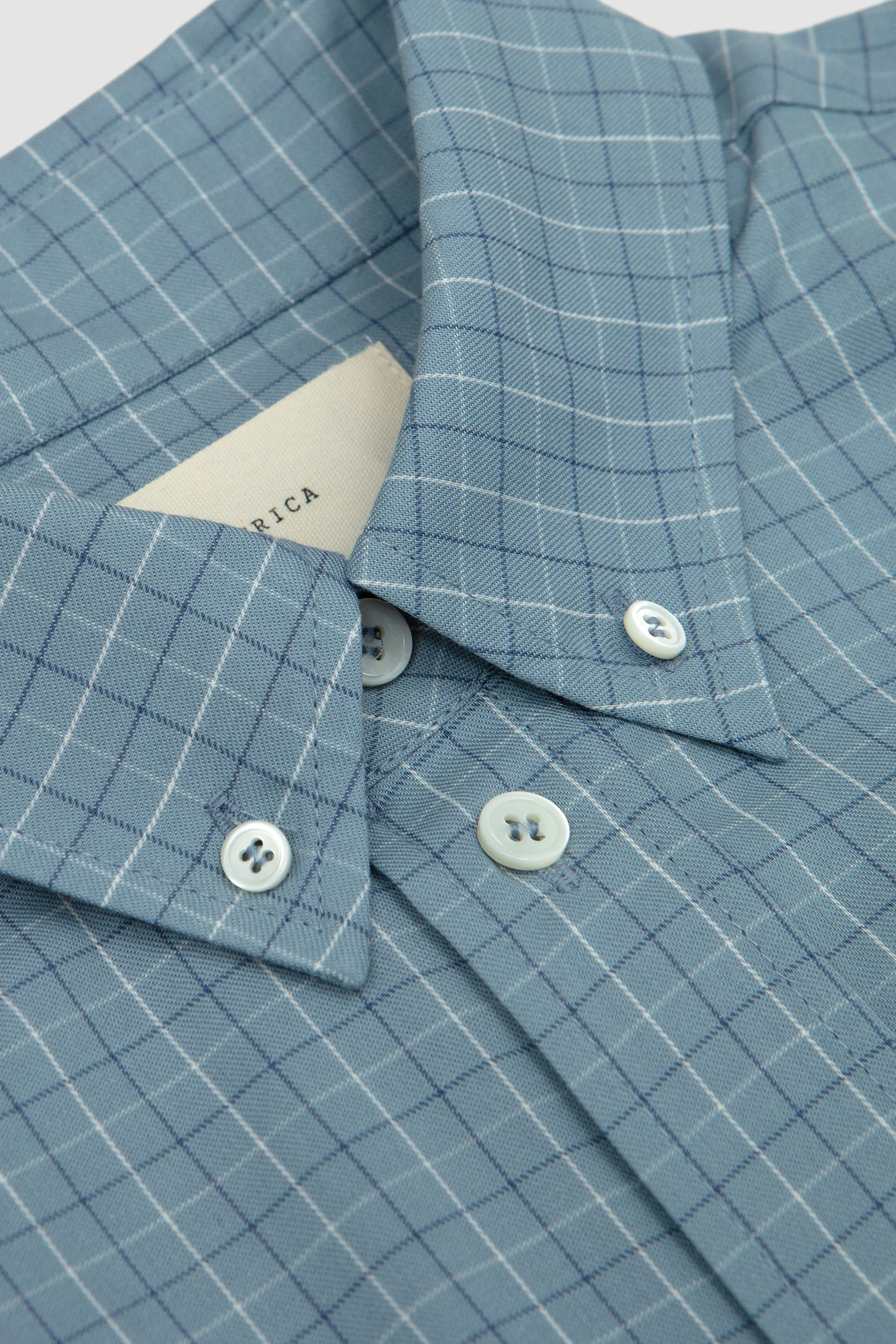 Theo Shirt Blue Check - Image 3
