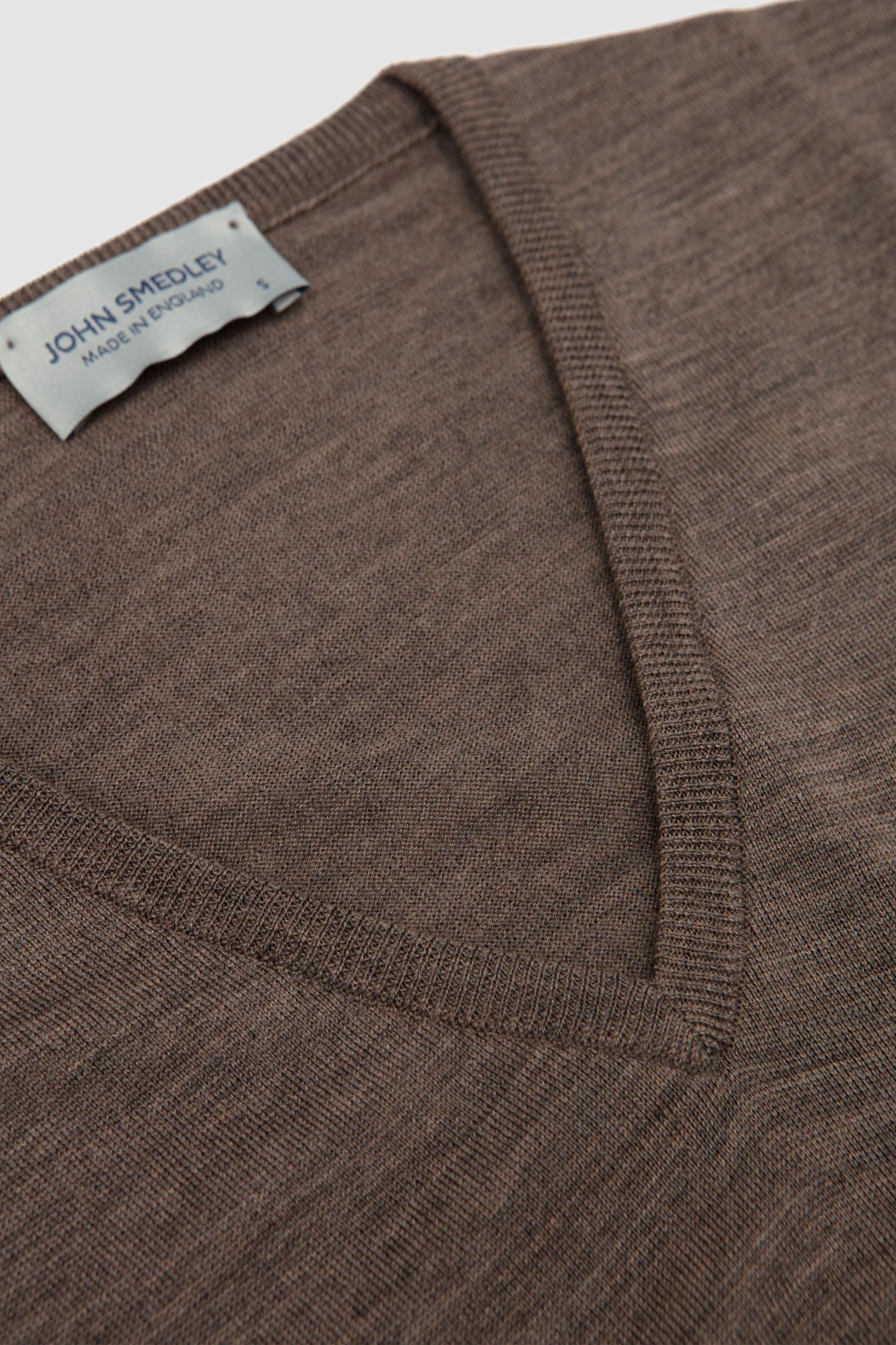 Bobby Extra Fine Merino Wool Jumper Mushroom - Image 3