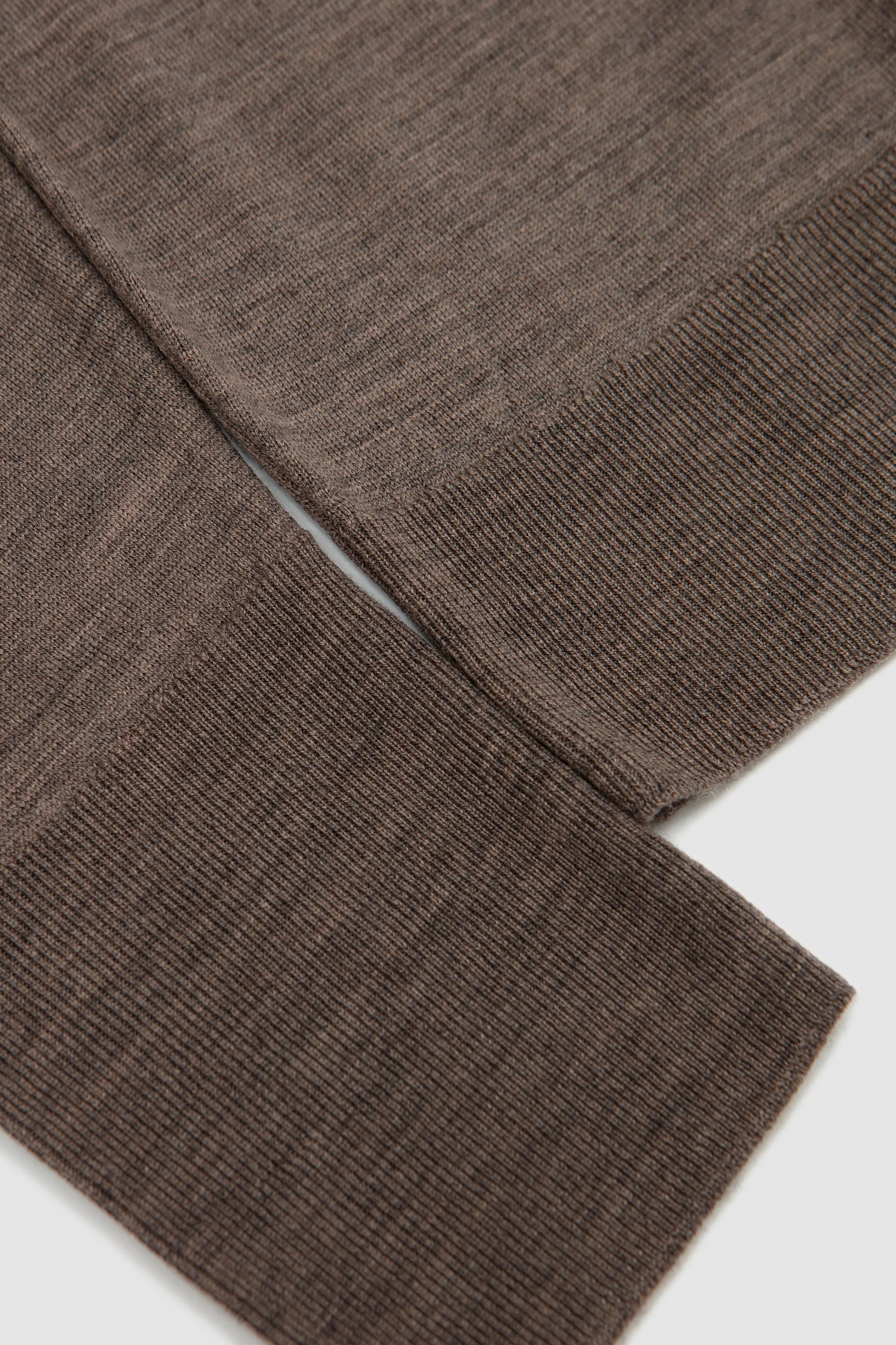 Bobby Extra Fine Merino Wool Jumper Mushroom - Image 4