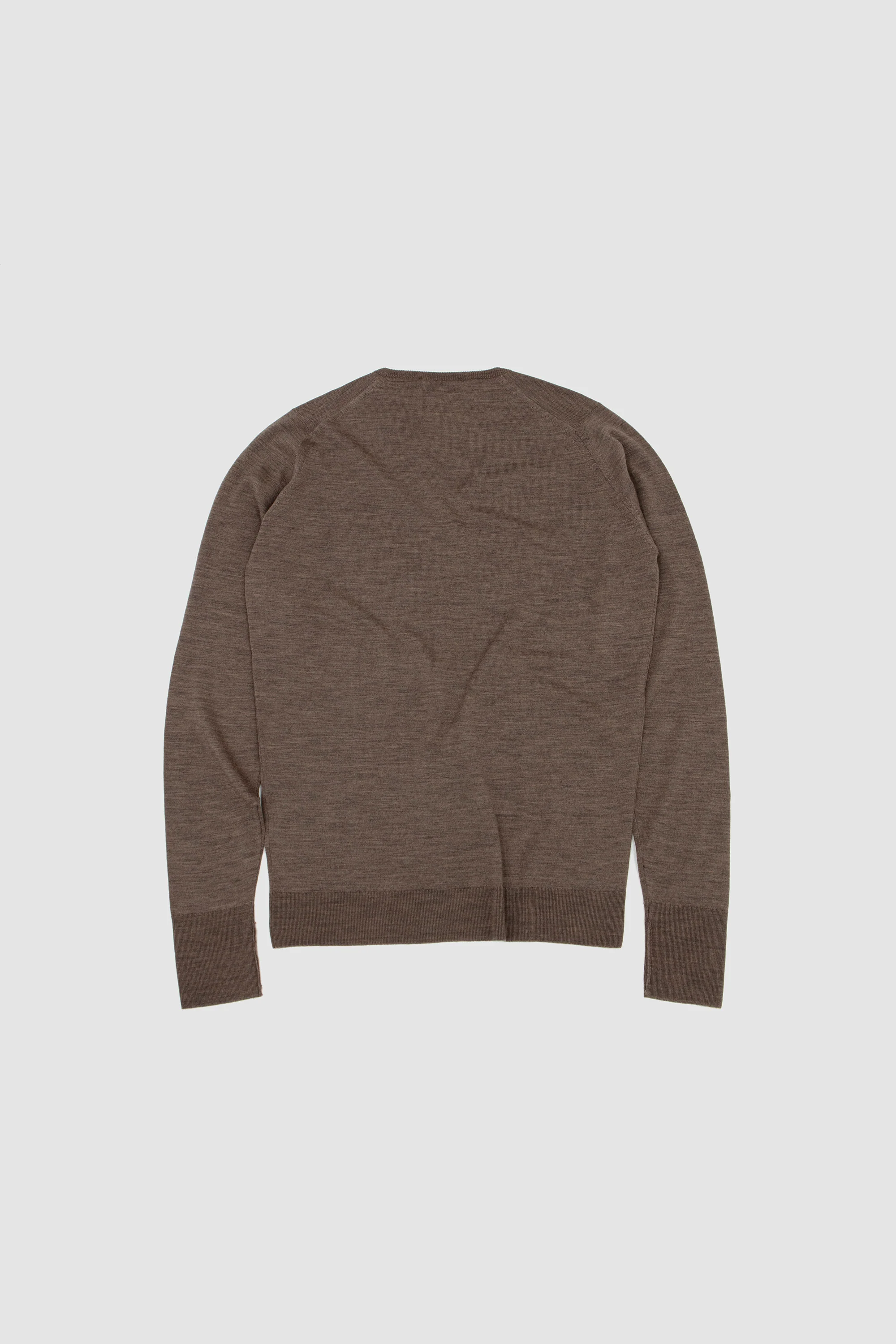 Bobby Extra Fine Merino Wool Jumper Mushroom - Image 5