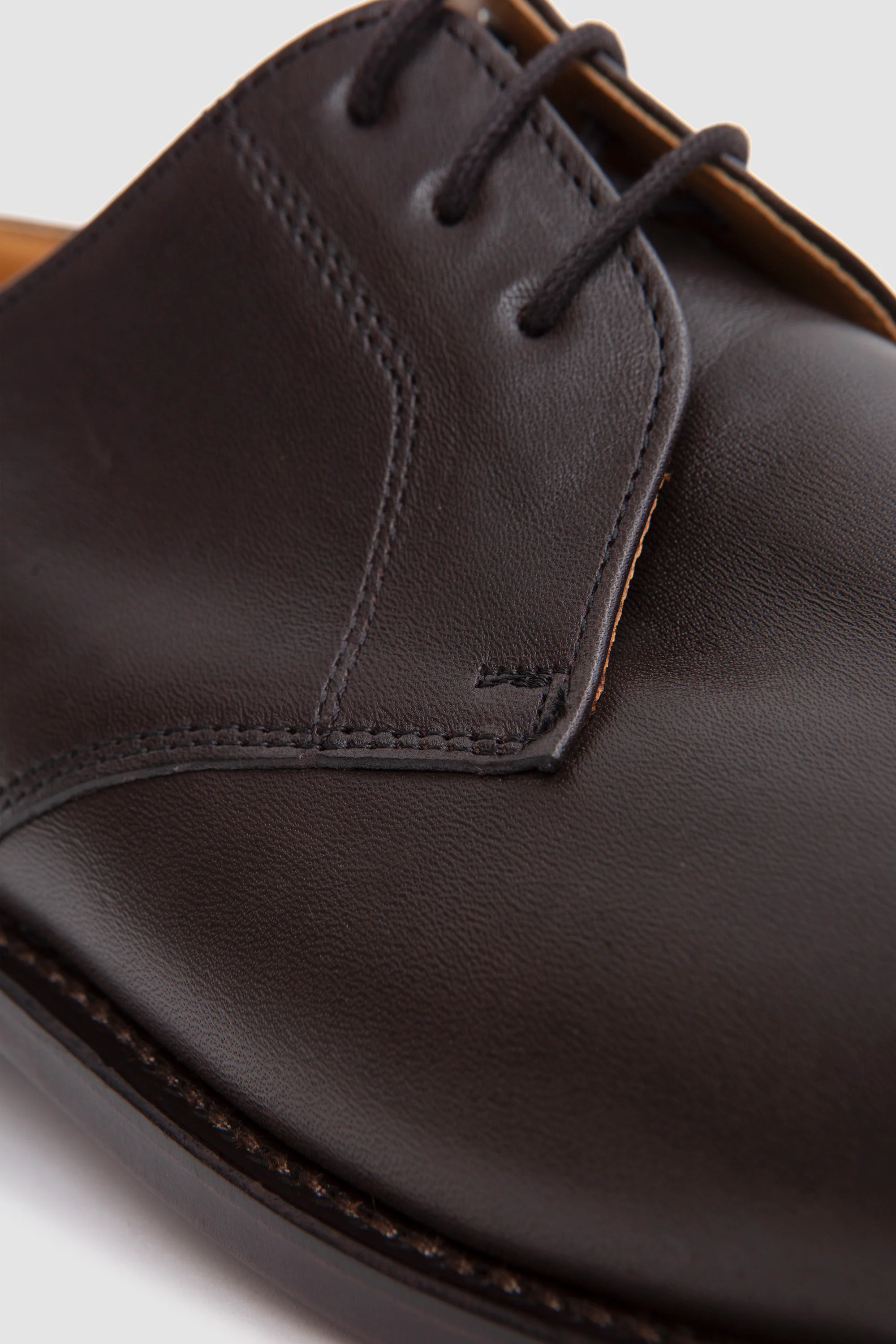 Derby Shoes Horse Fronts Mocca - Image 7