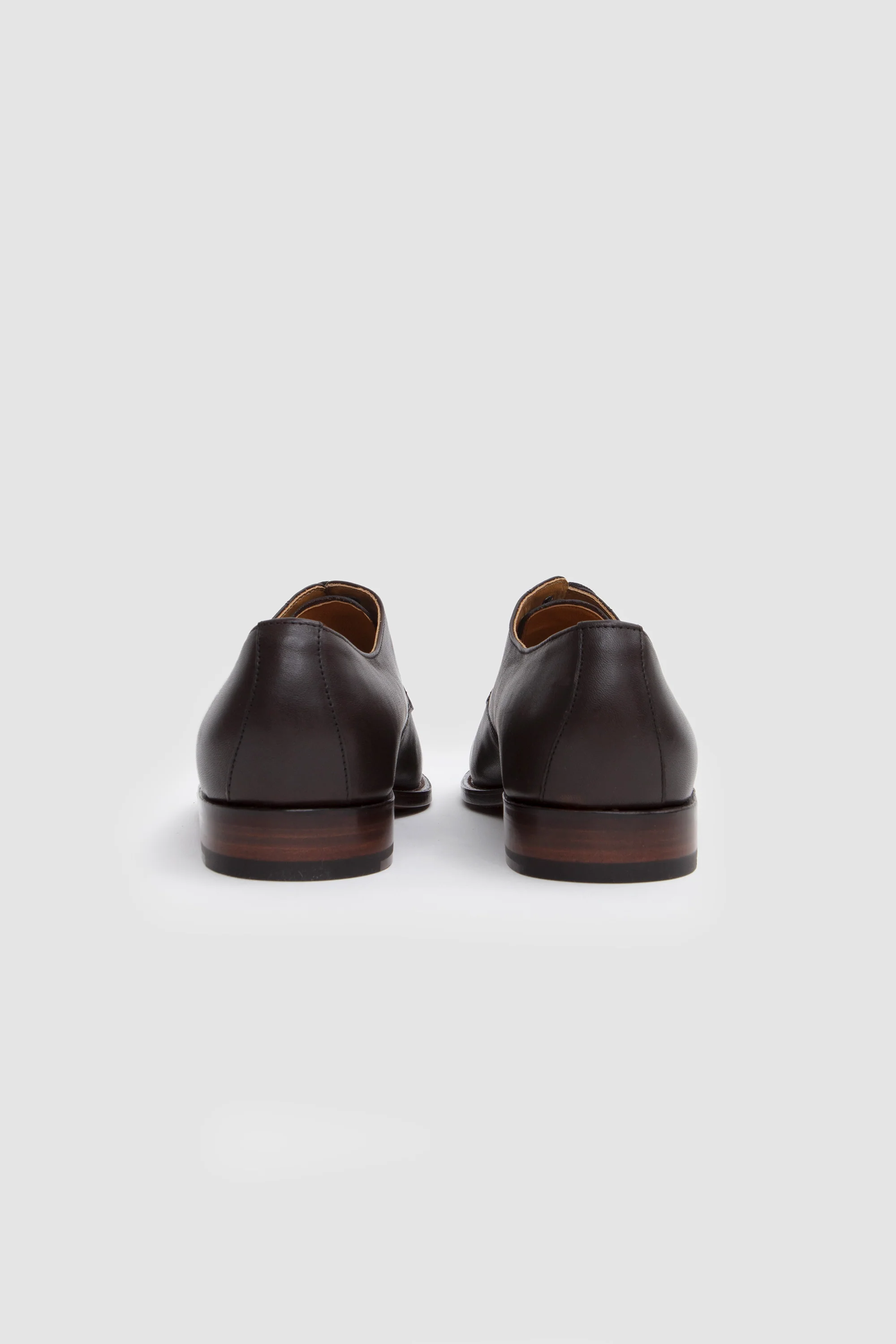 Derby Shoes Horse Fronts Mocca - Image 8