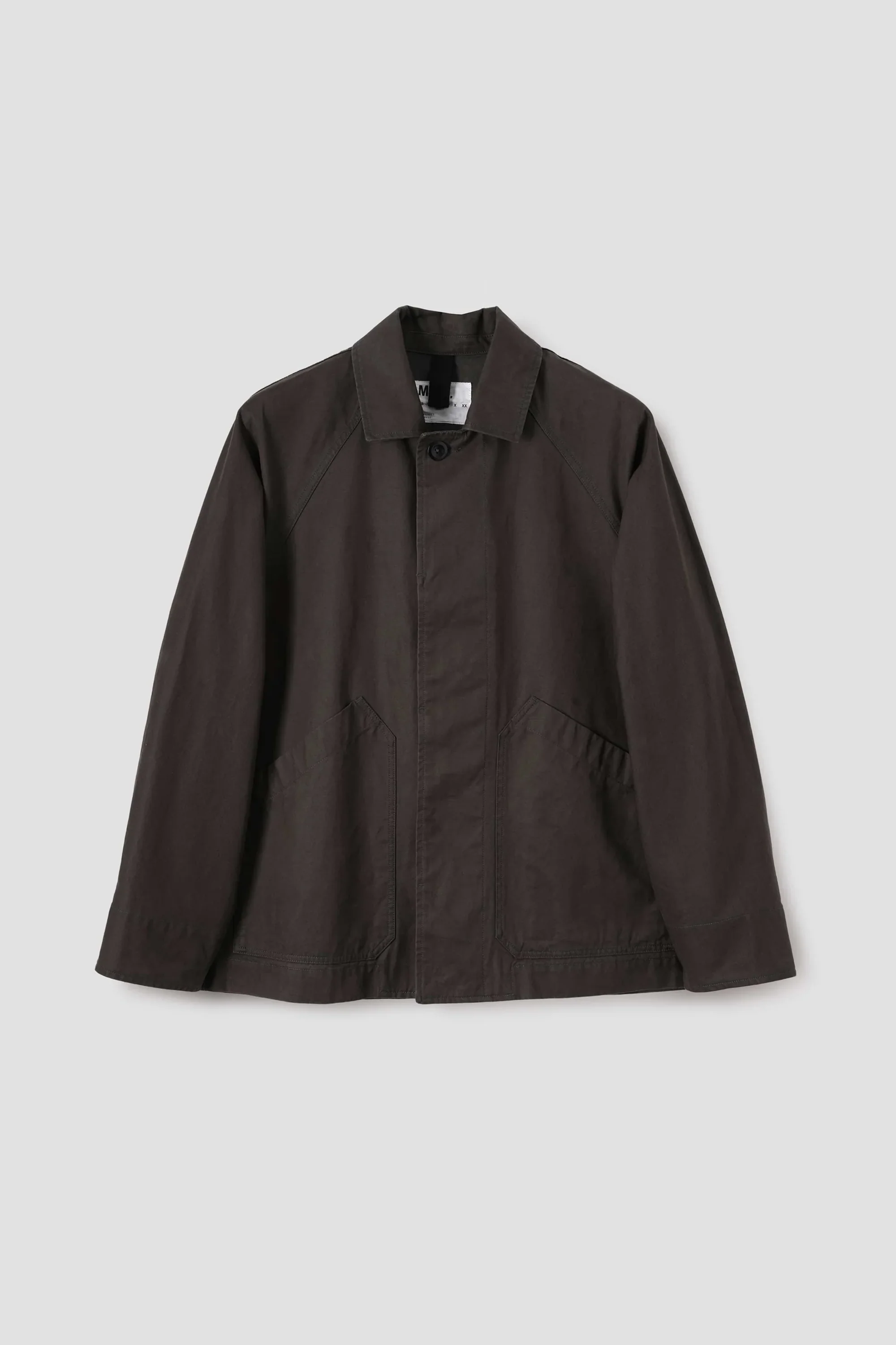 Raglan Jacket Plain Cotton Drill Ebony - Image 5