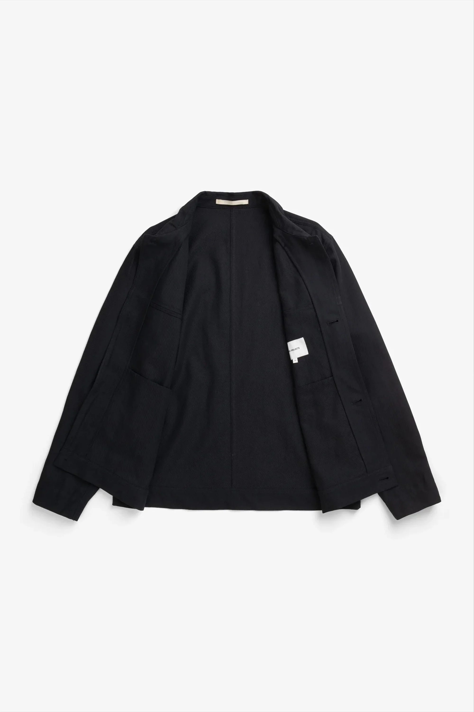 Arresskov Cotton Linen Twill Overshirt Dark Navy - Image 9