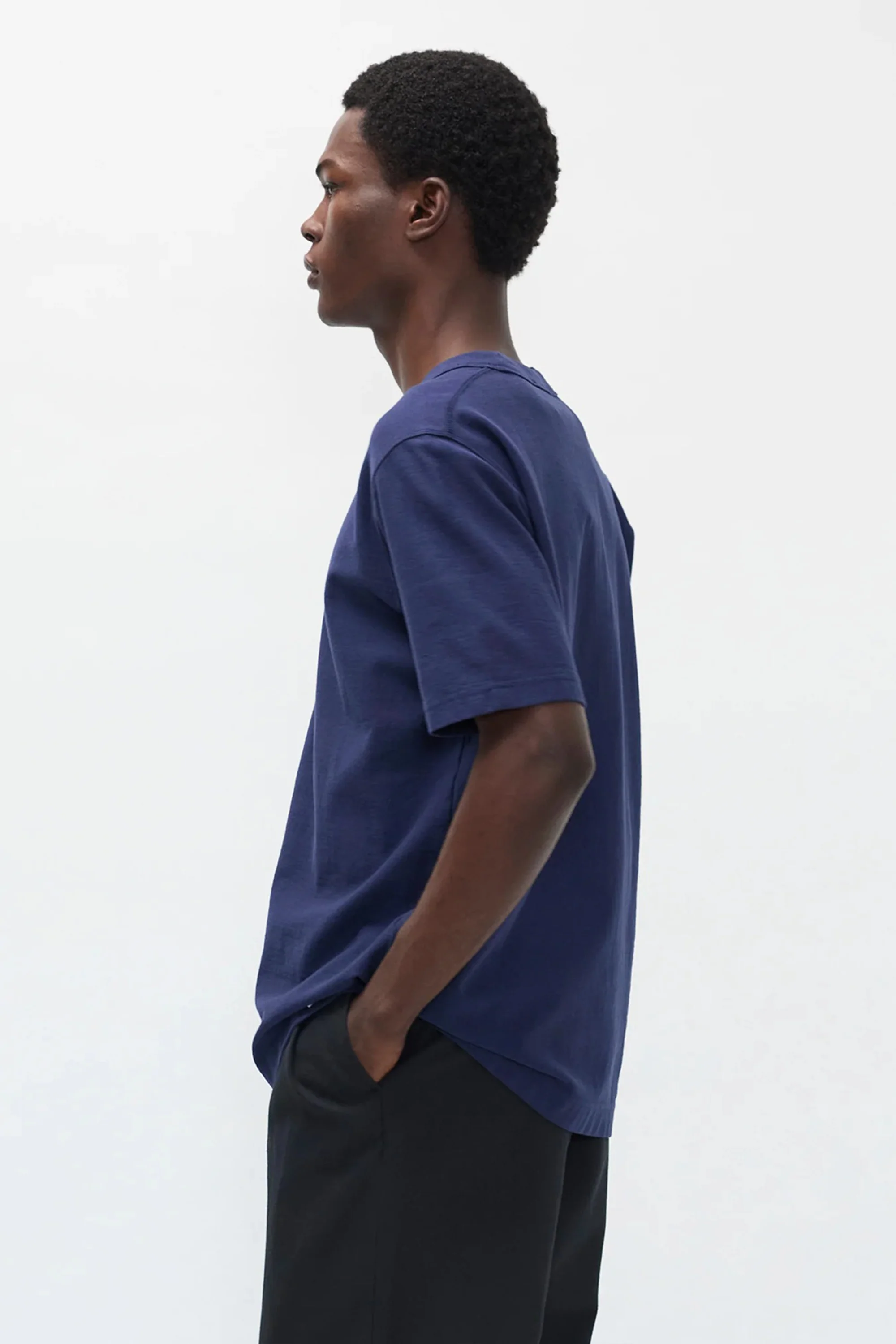 Elmelunde Organic Dry Cotton GMD T-Shirt Workwear Blue - Image 3