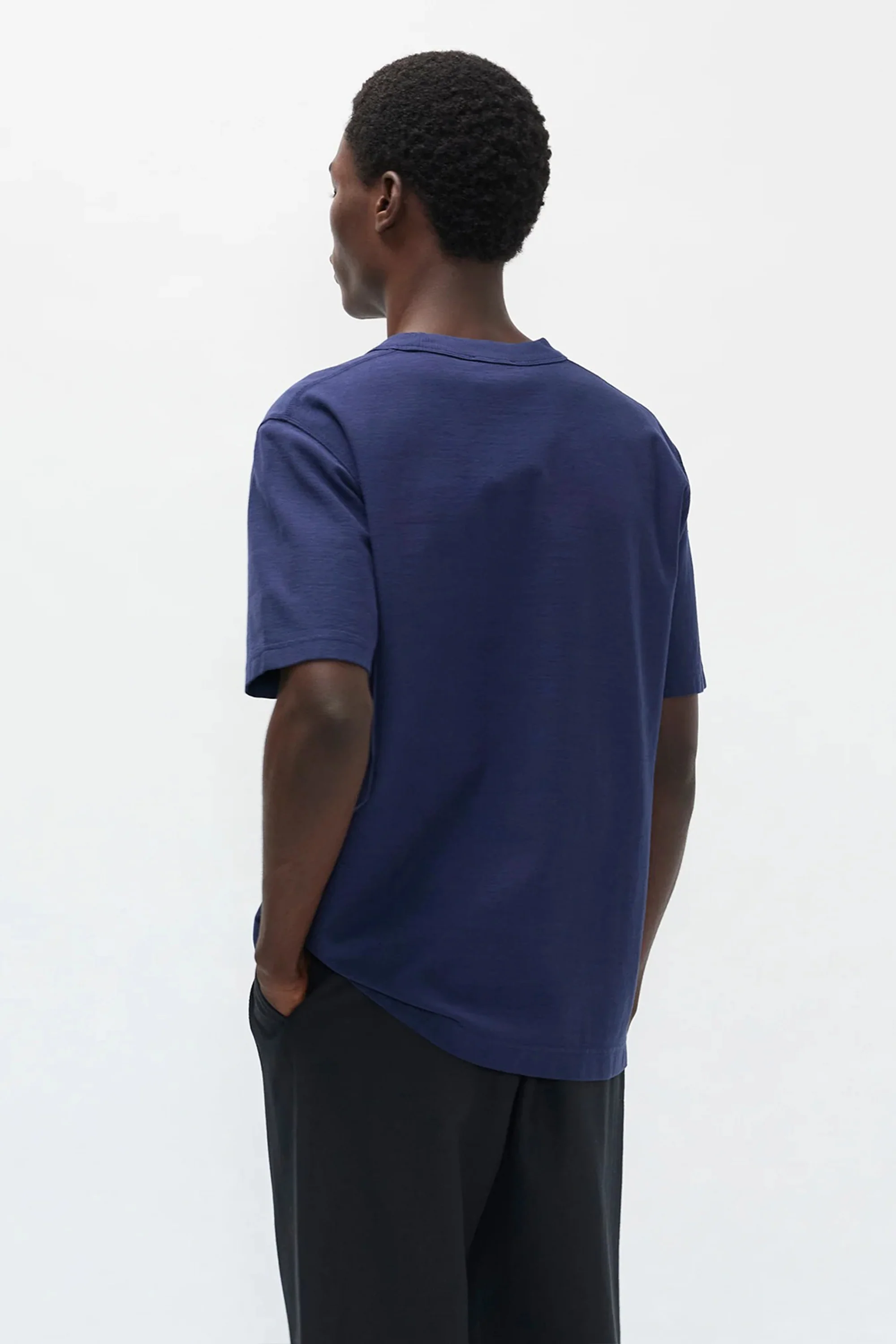 Elmelunde Organic Dry Cotton GMD T-Shirt Workwear Blue - Image 4