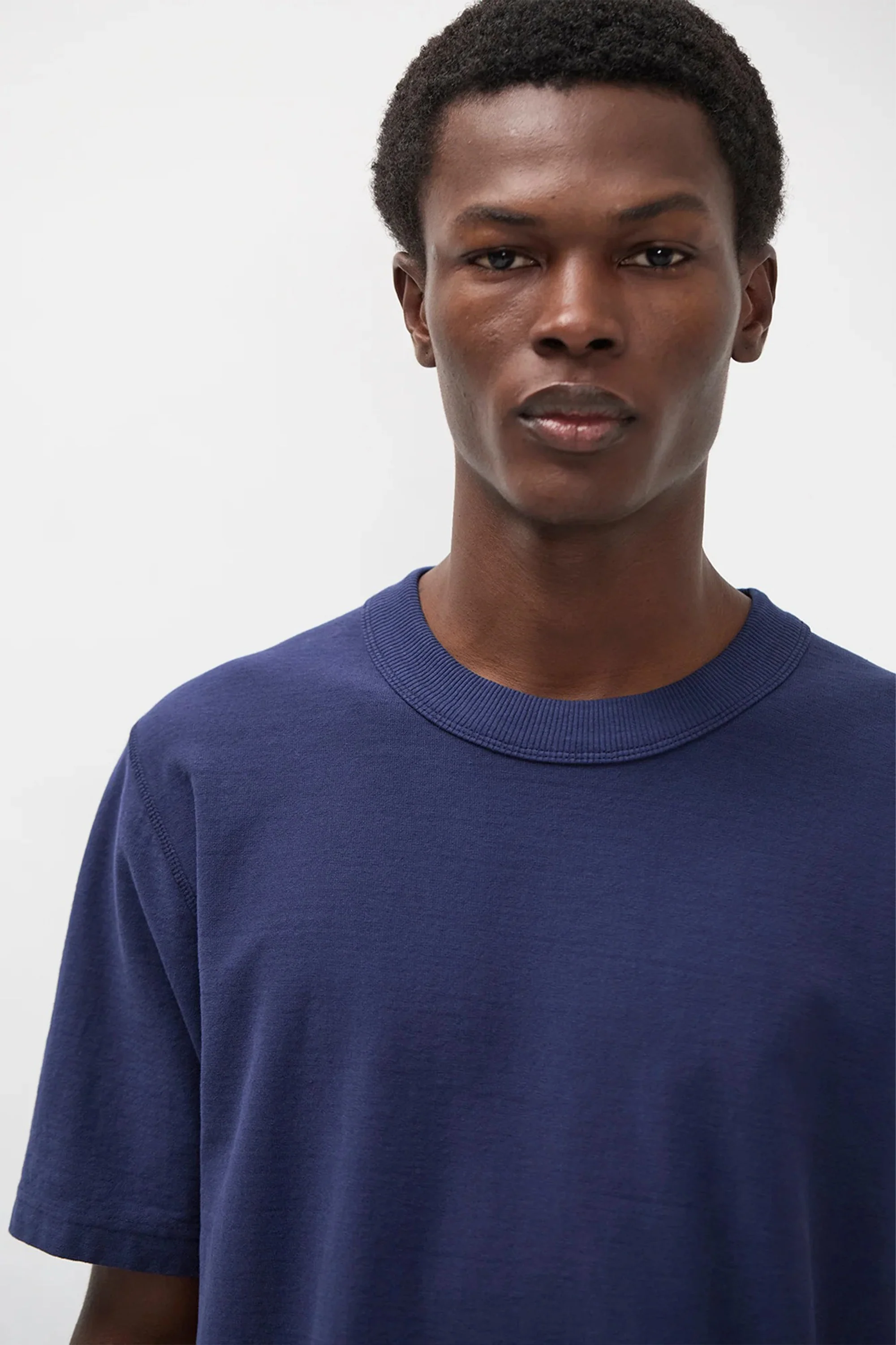 Elmelunde Organic Dry Cotton GMD T-Shirt Workwear Blue - Image 5