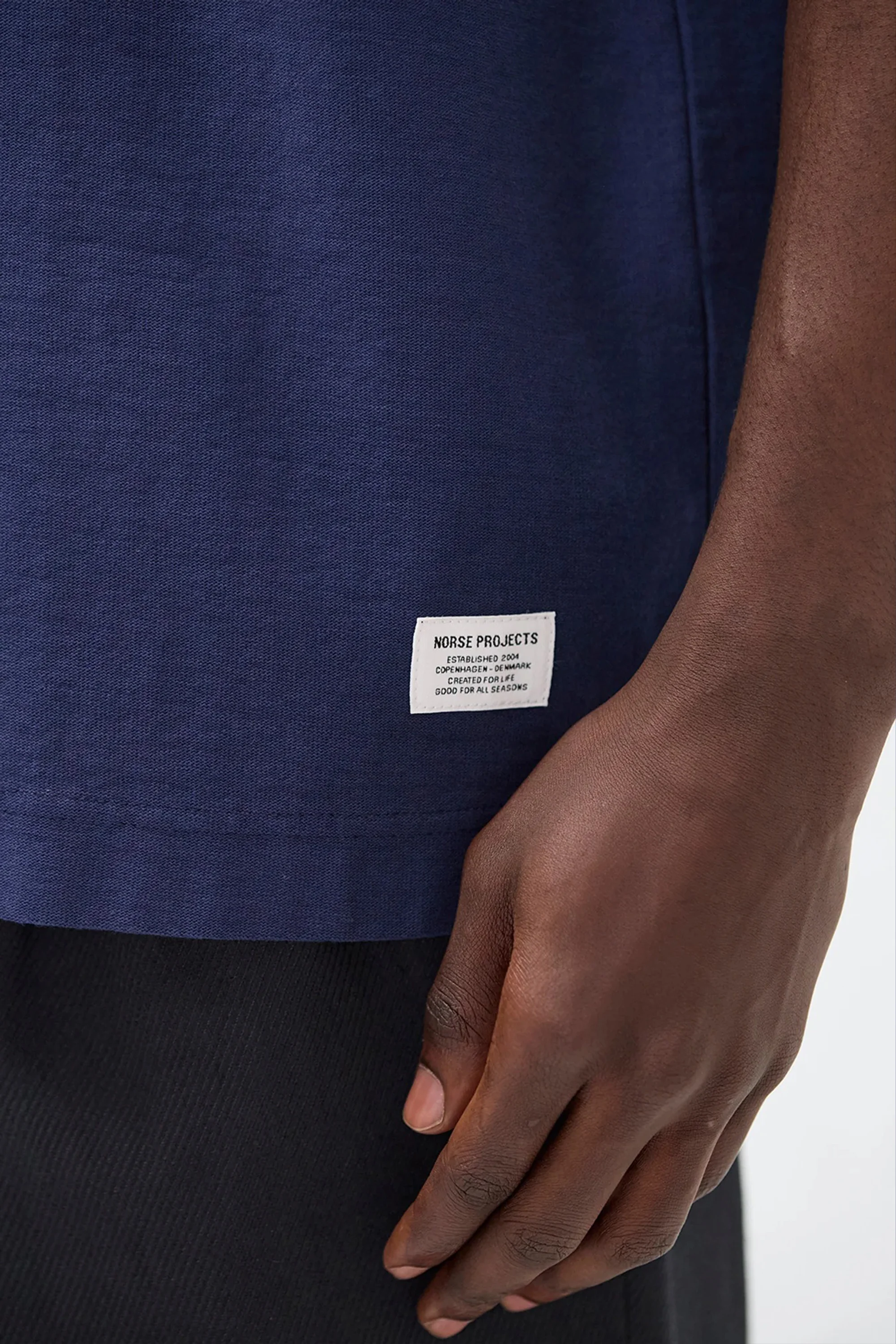 Elmelunde Organic Dry Cotton GMD T-Shirt Workwear Blue - Image 8