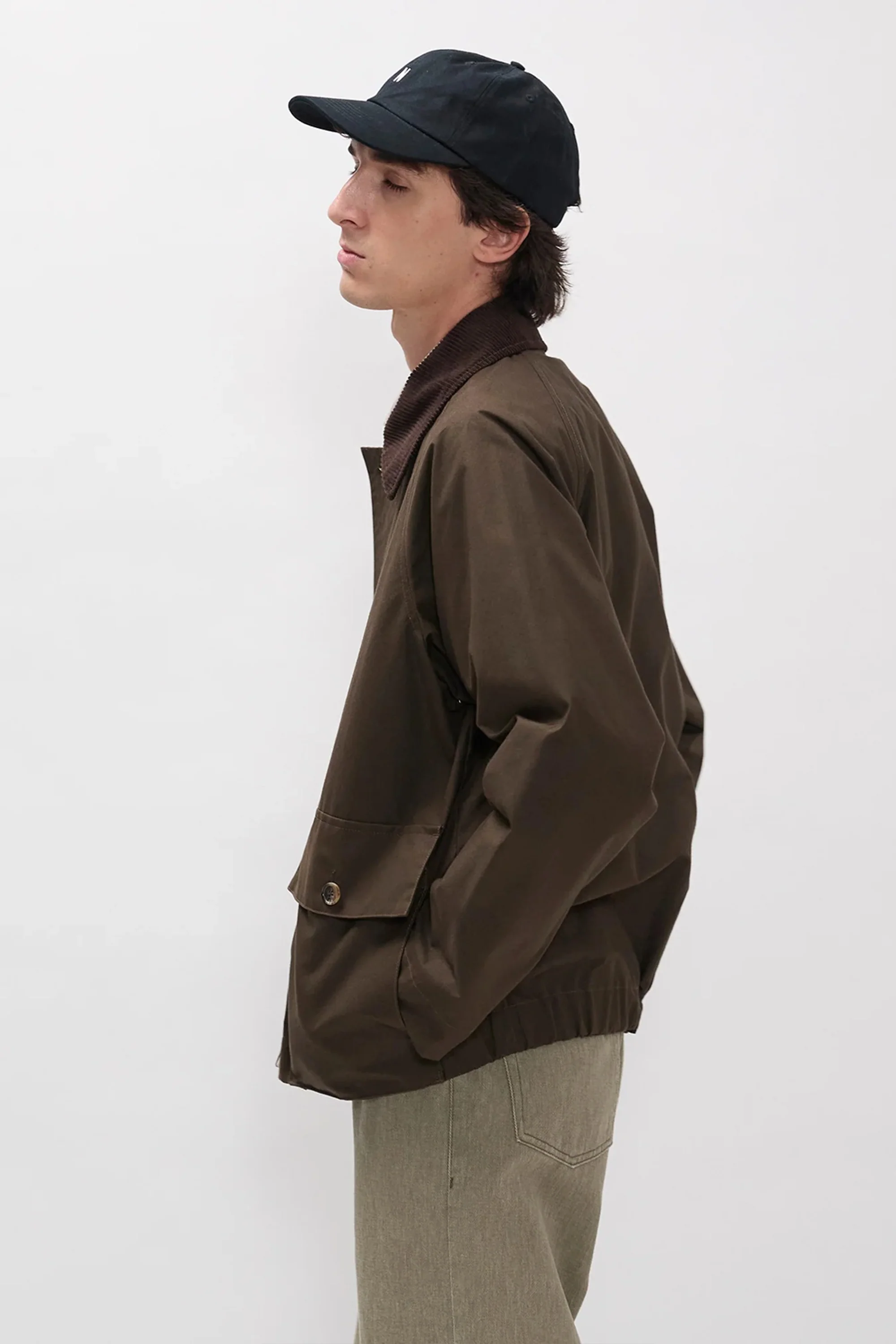 Holmen Wax Raglan Light Jacket Delicioso Brown - Image 3