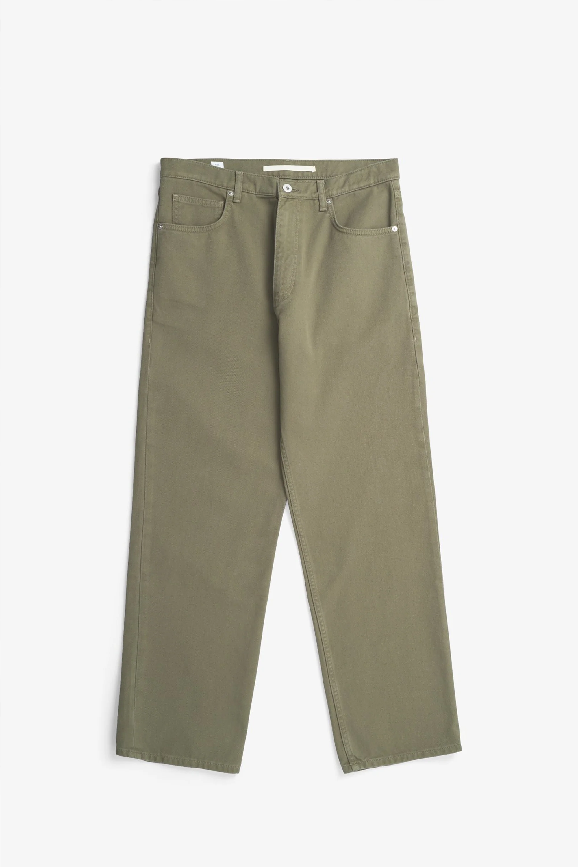 Mogens Relaxed 5 Pocket Heavy Twill Pants Olive Night - Image 4