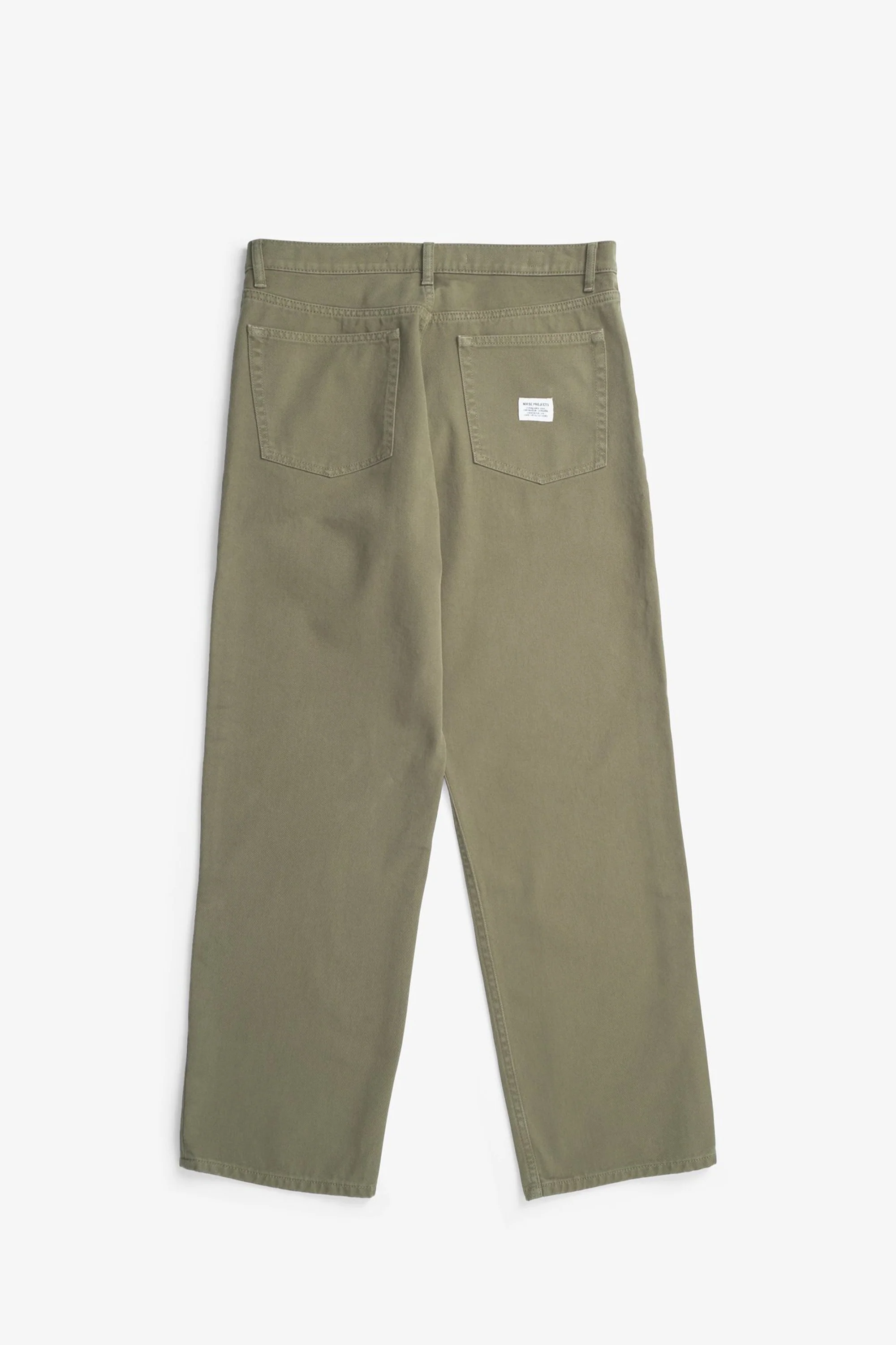 Mogens Relaxed 5 Pocket Heavy Twill Pants Olive Night - Image 5