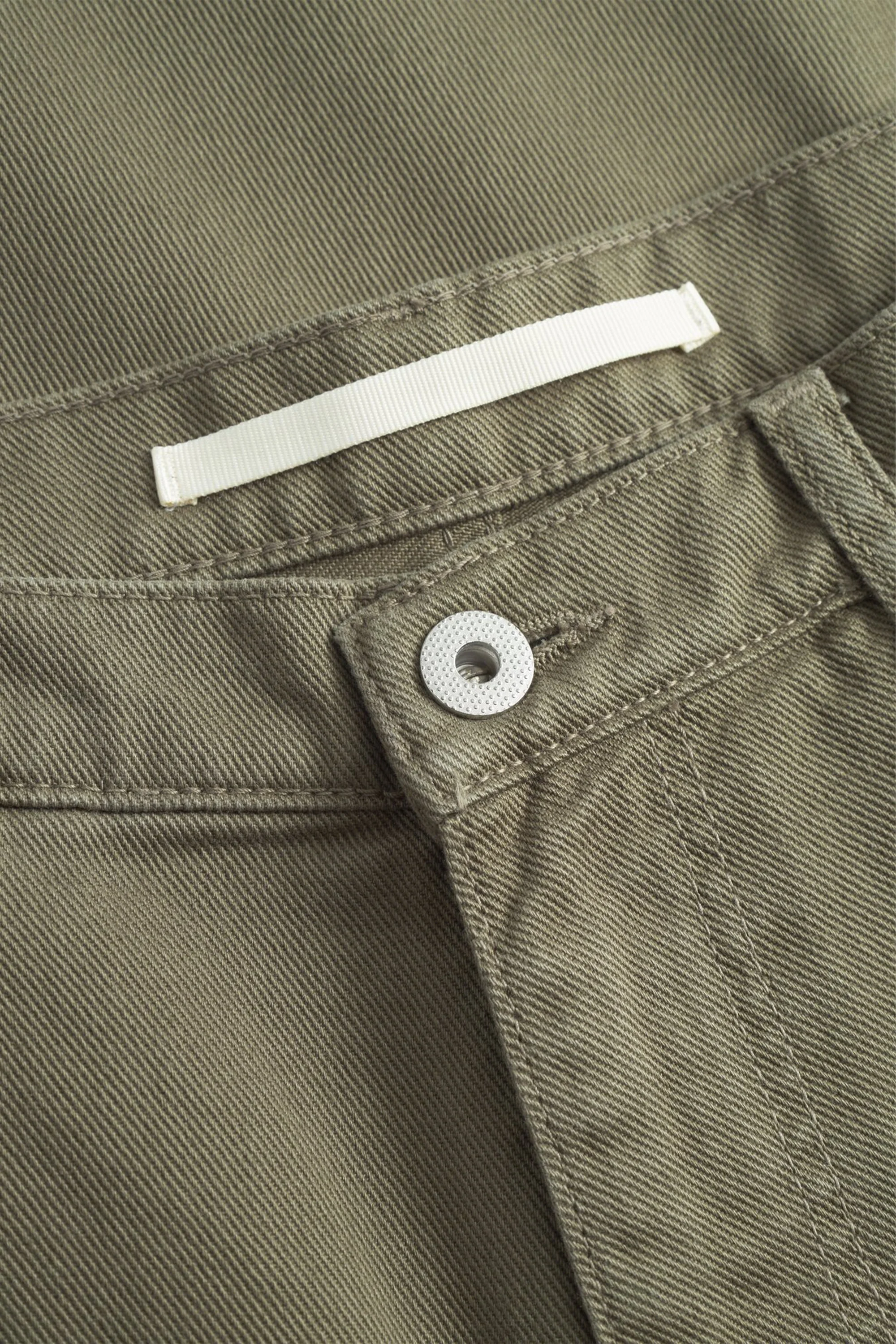 Mogens Relaxed 5 Pocket Heavy Twill Pants Olive Night - Image 6