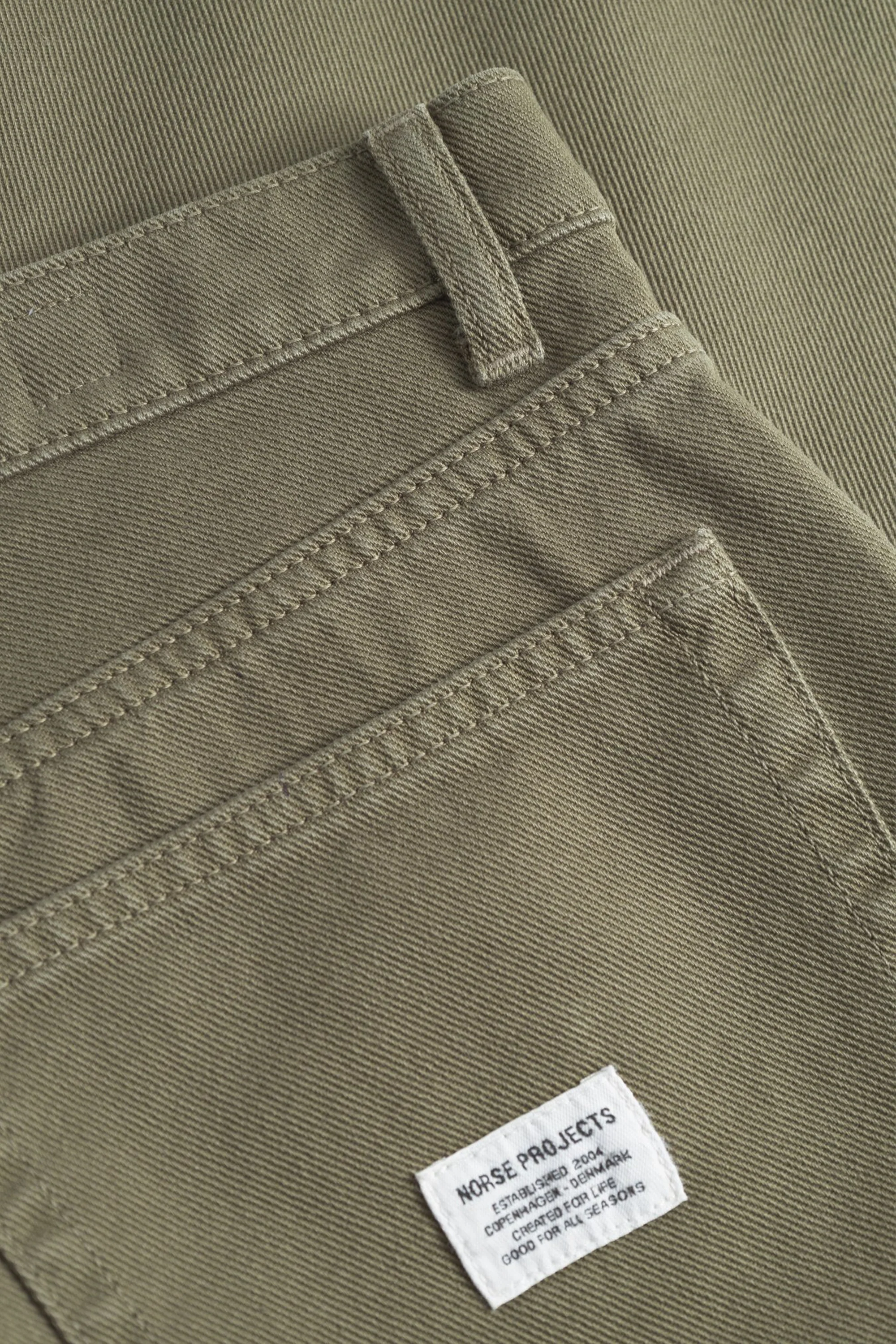 Mogens Relaxed 5 Pocket Heavy Twill Pants Olive Night - Image 7