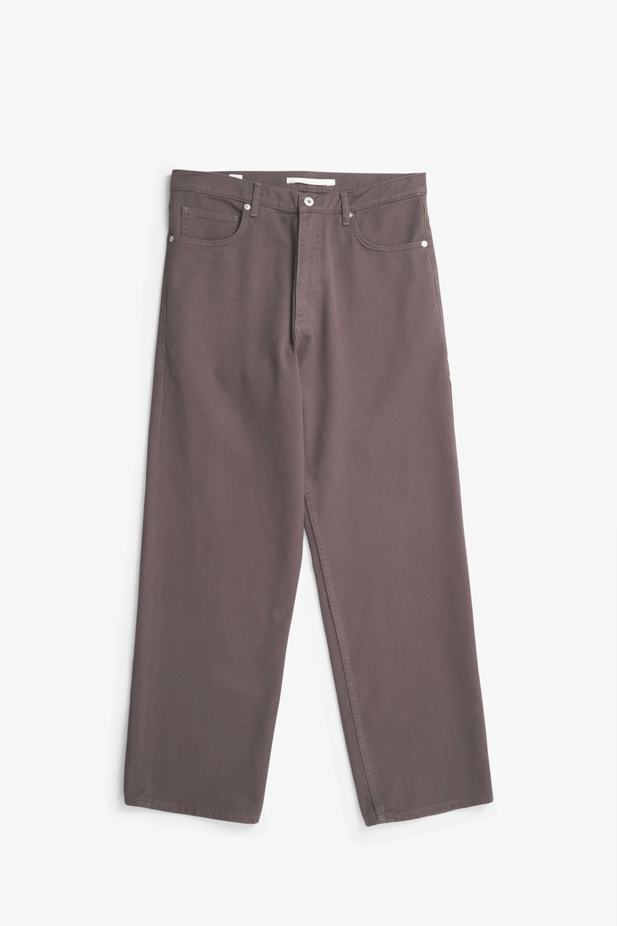 Mogens Relaxed 5 Pocket Heavy Twill Pants Seal Brown - Image 3