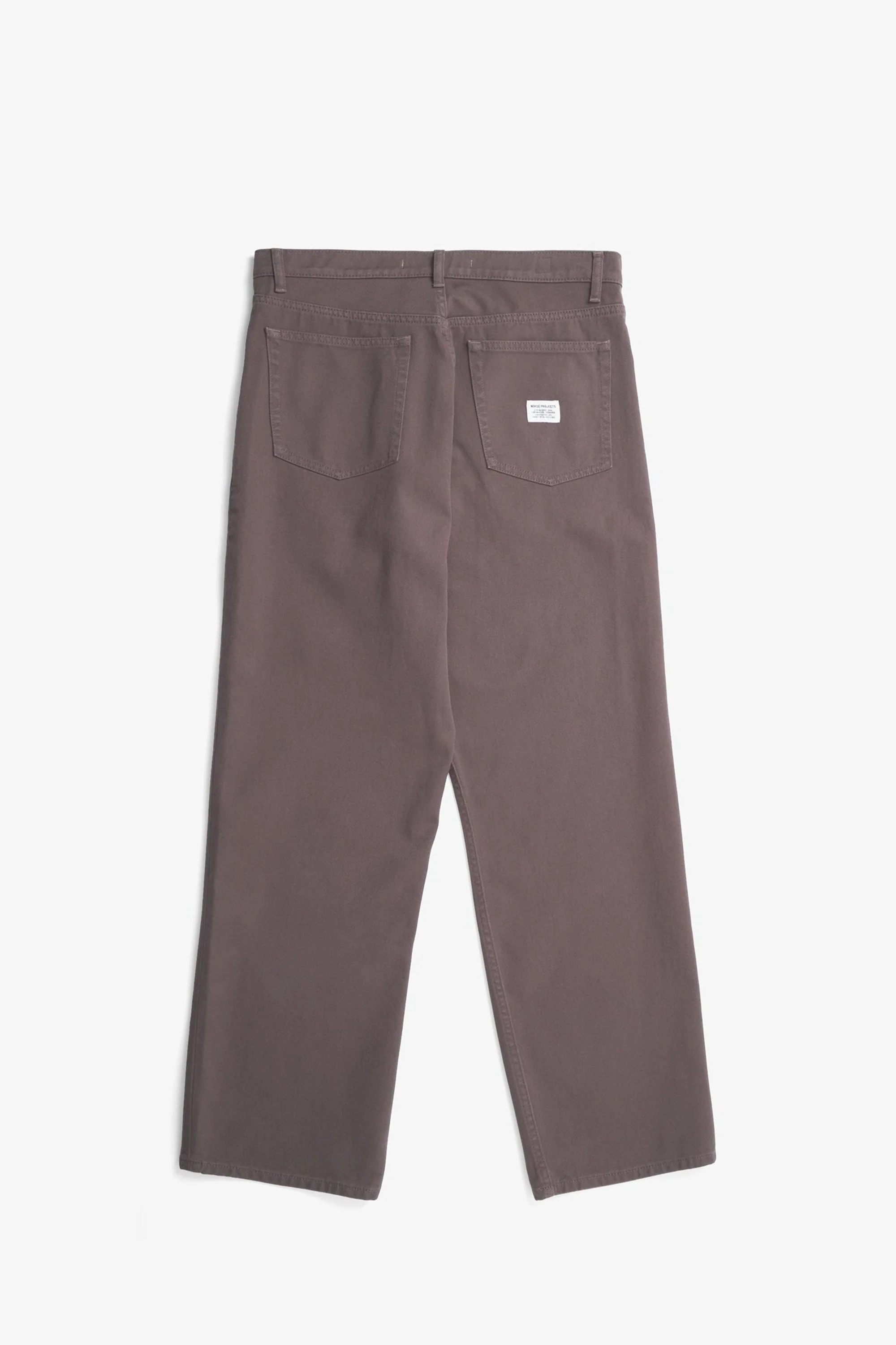 Mogens Relaxed 5 Pocket Heavy Twill Pants Seal Brown - Image 4
