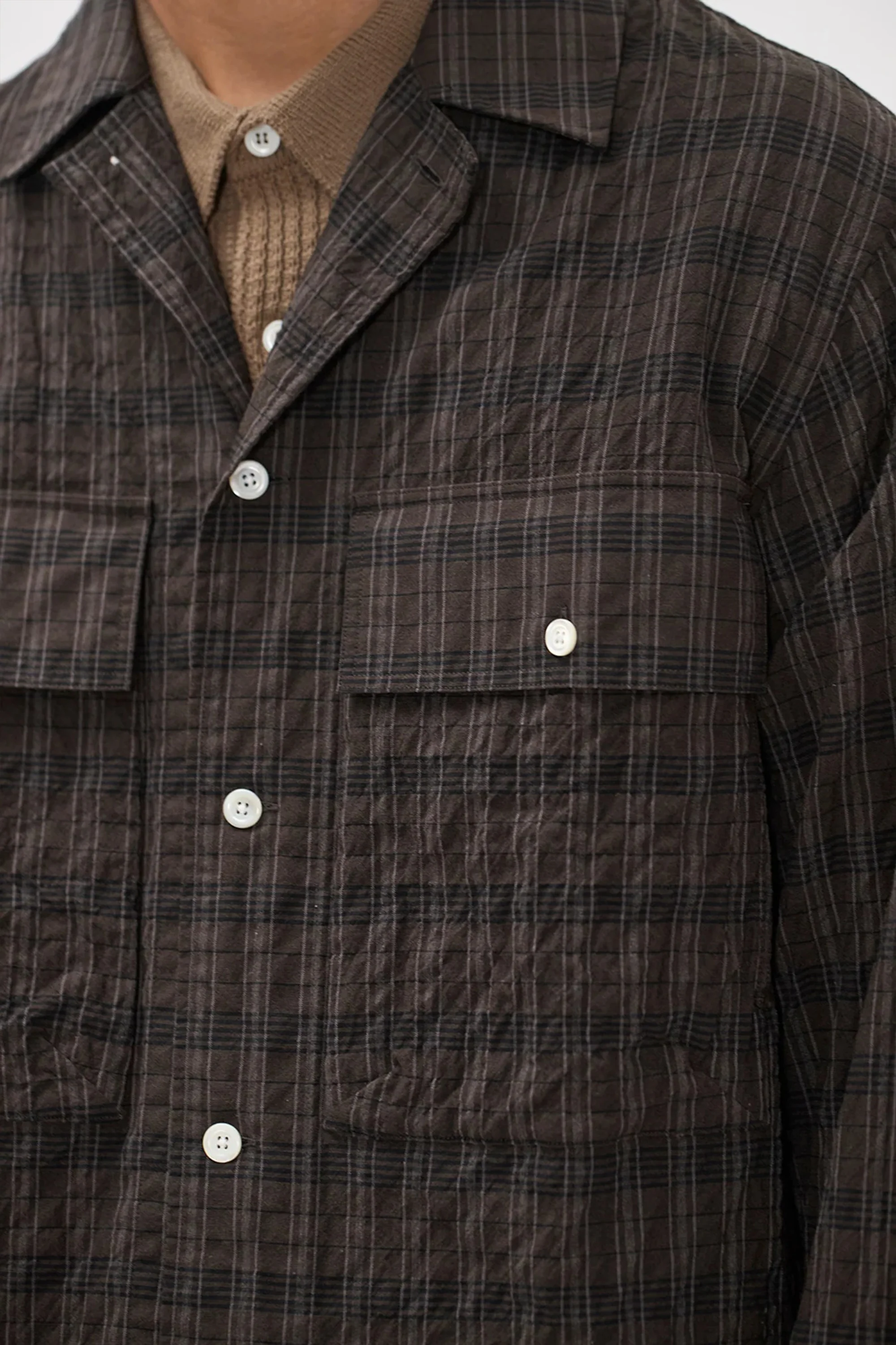 Mols Hunting Check Shirt Delicioso Brown - Image 8