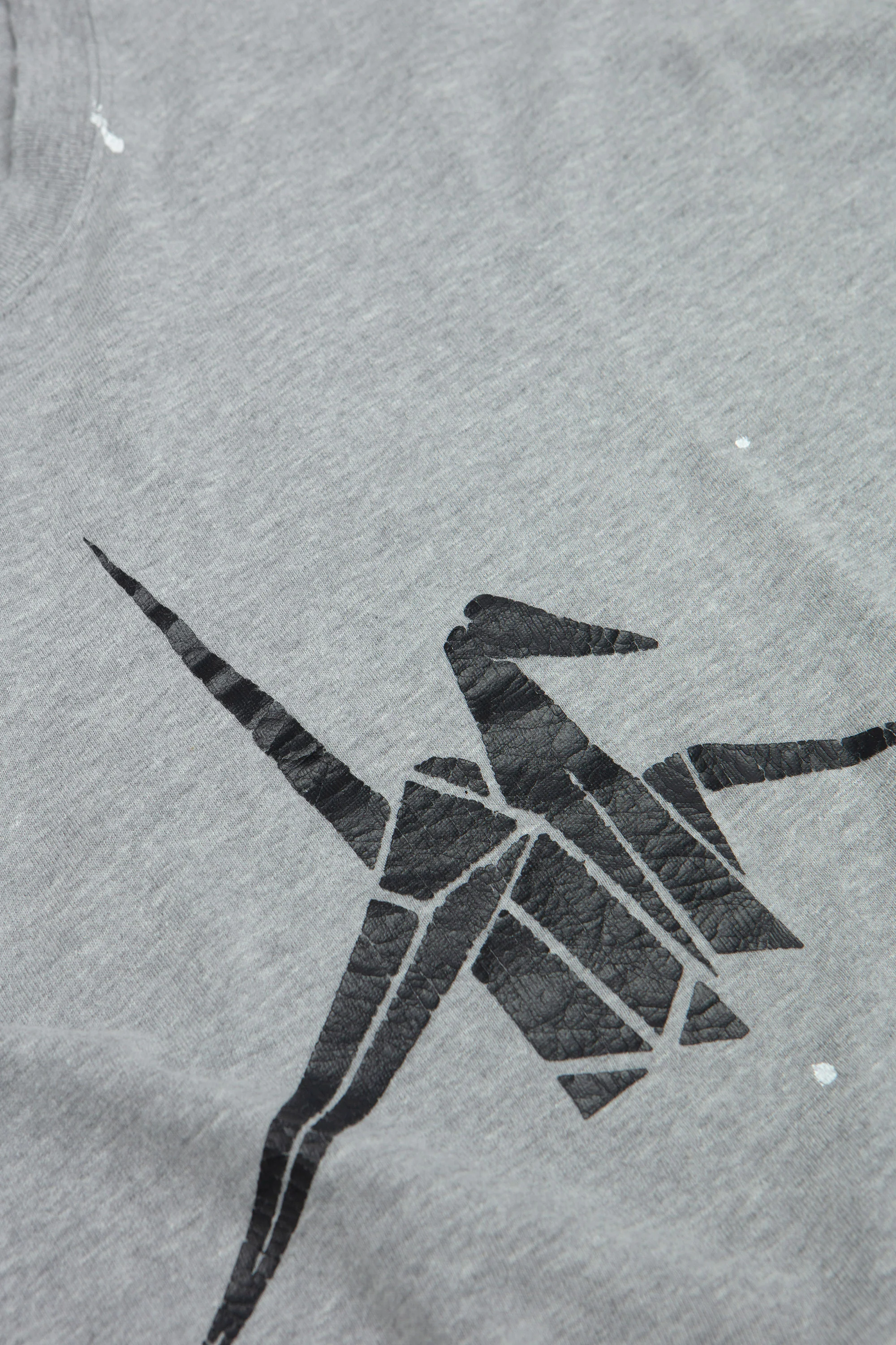 T-Shirt Origami Print Heather Gray - Image 3