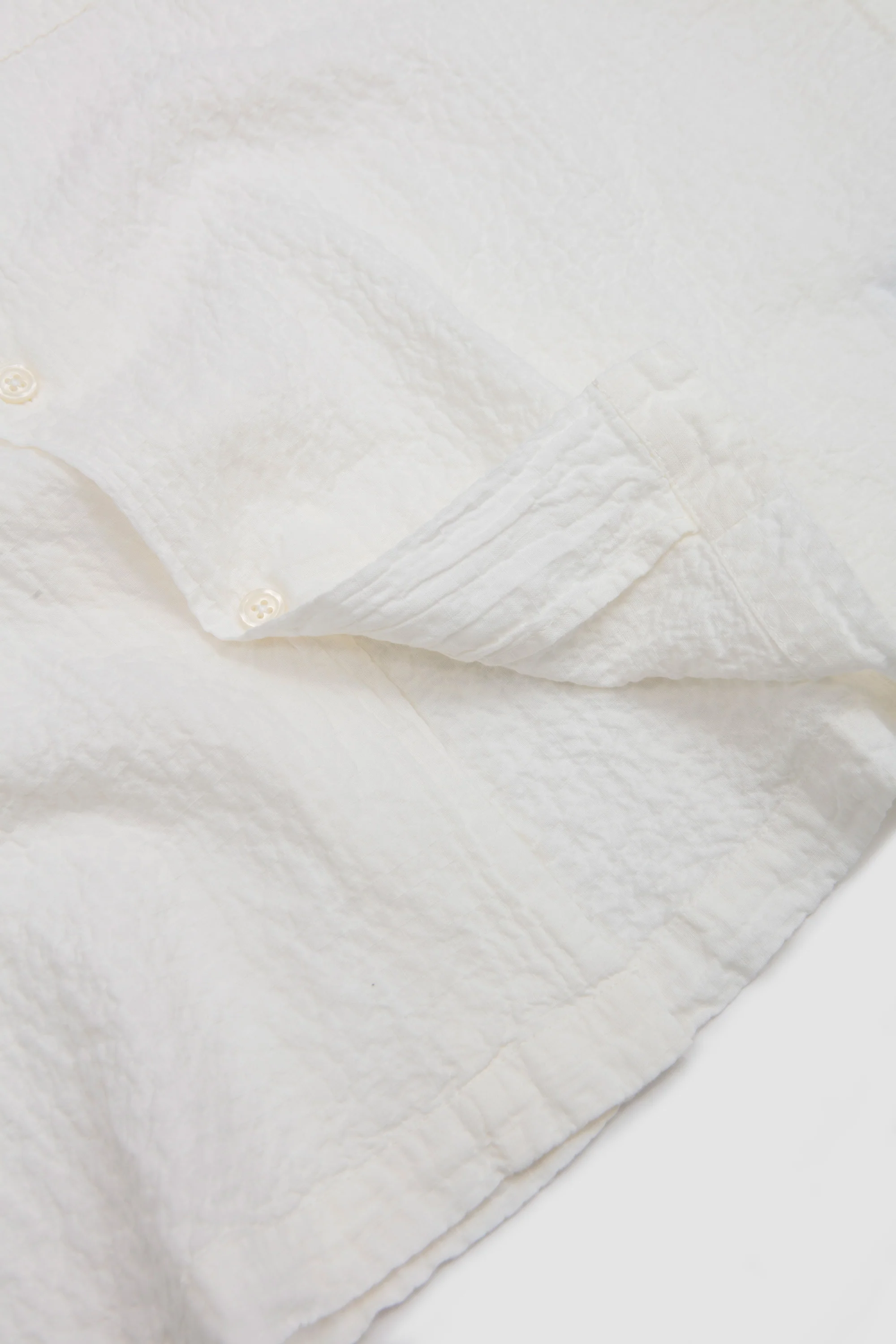 Attendant Shirt Arten Seersucker Ecru - Image 4