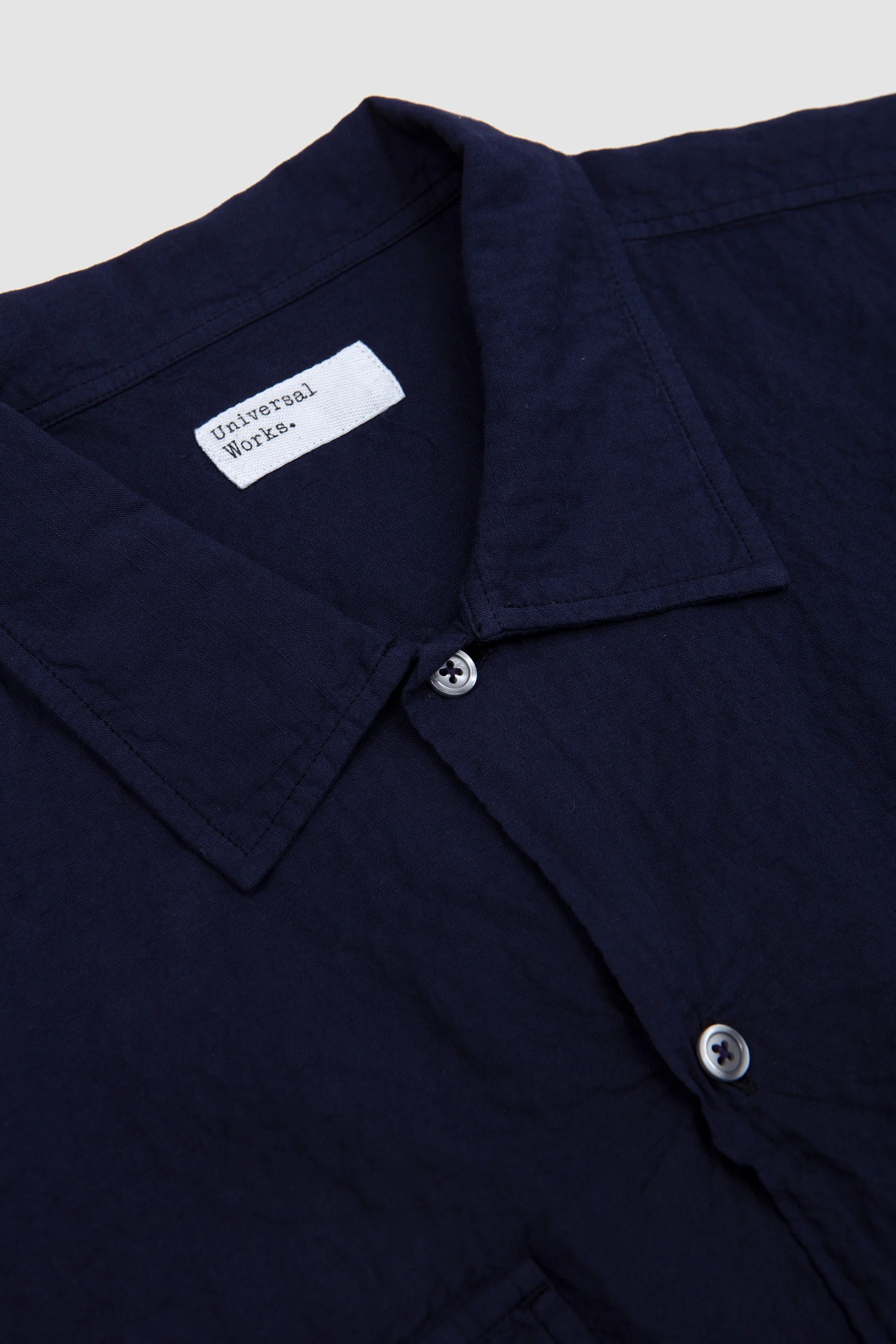 Attendant Shirt Arten Seersucker Navy - Image 3
