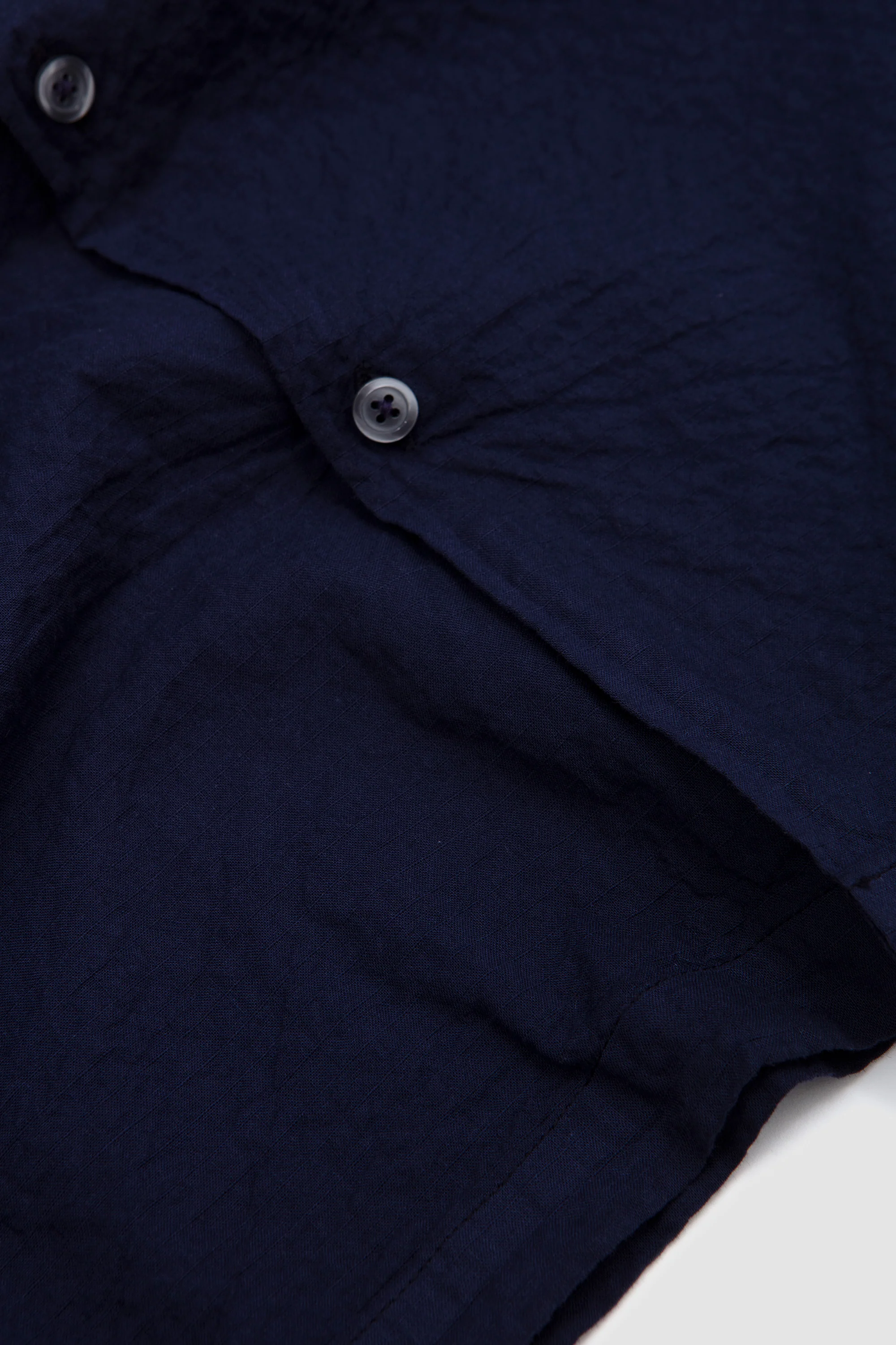 Attendant Shirt Arten Seersucker Navy - Image 4