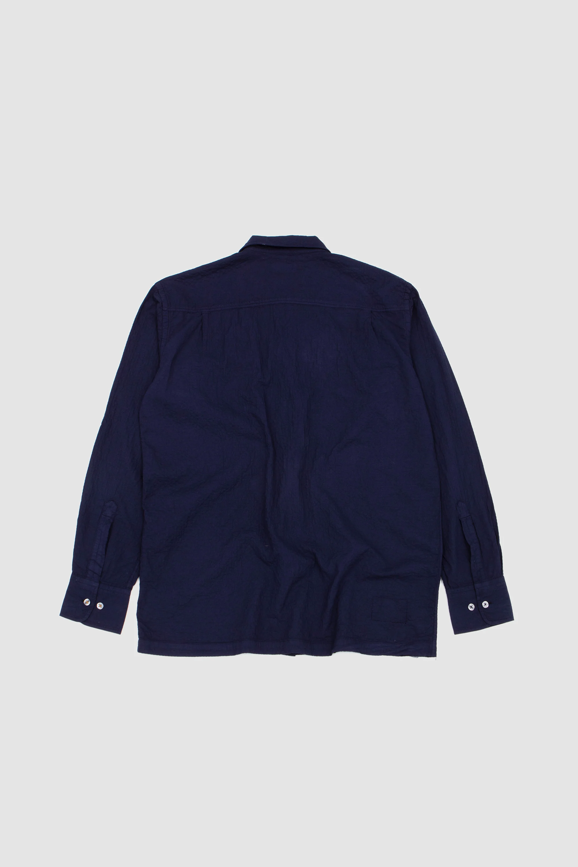 Attendant Shirt Arten Seersucker Navy - Image 5