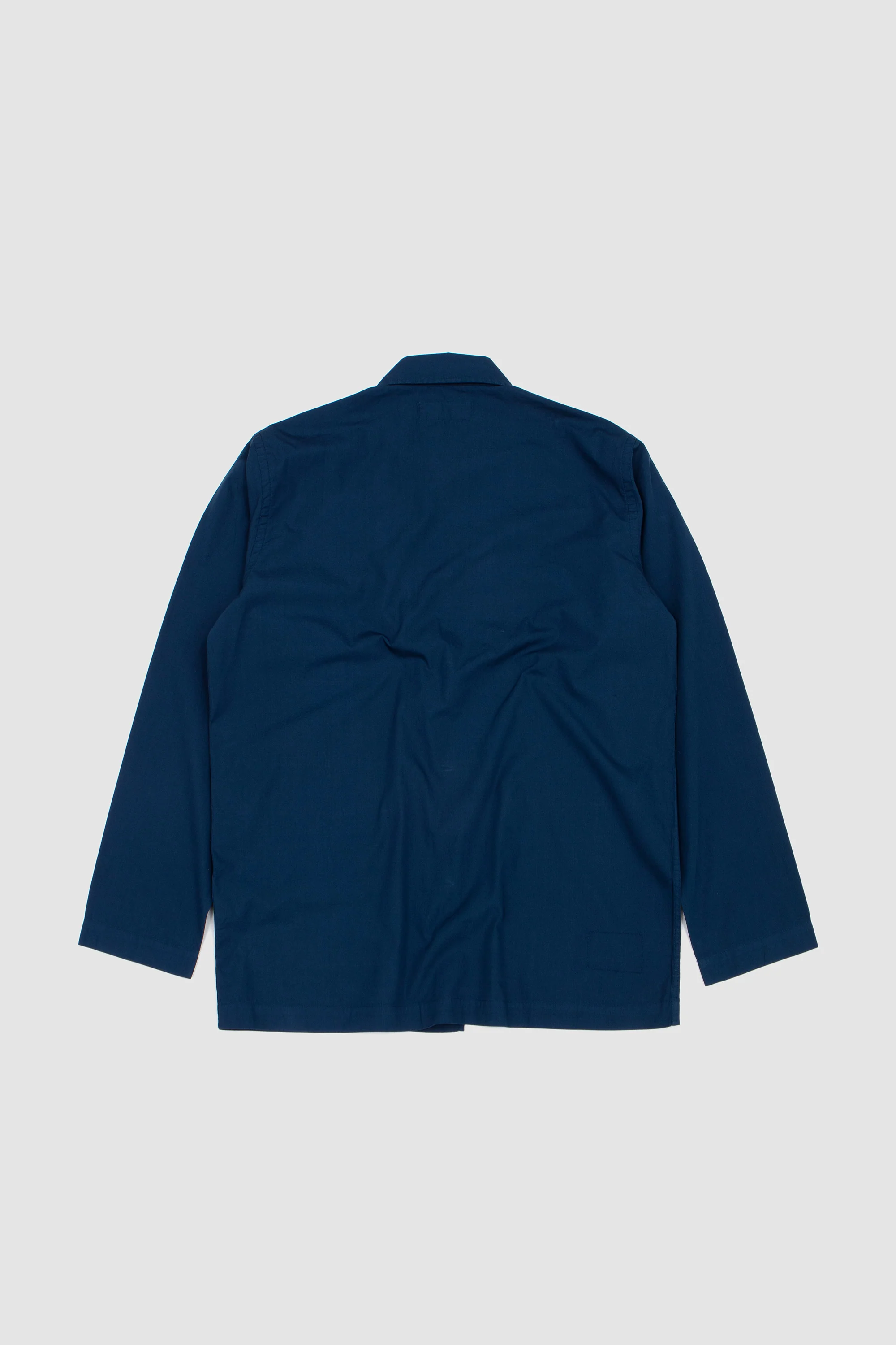 Bakers Overshirt Organic Fine Poplin Navy - Image 5