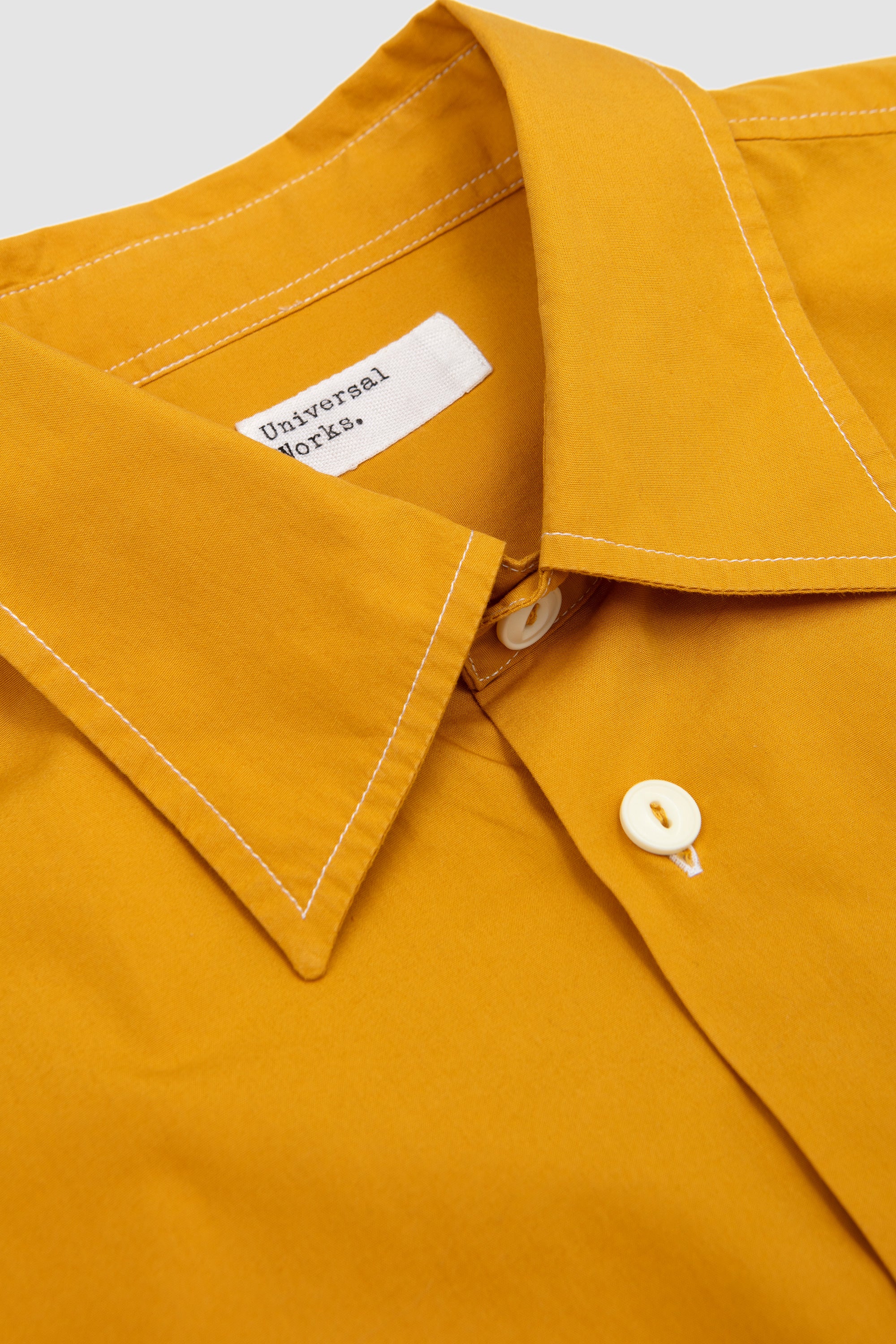 CPO Shirt Organic Fine Poplin Golden Brown - Image 3