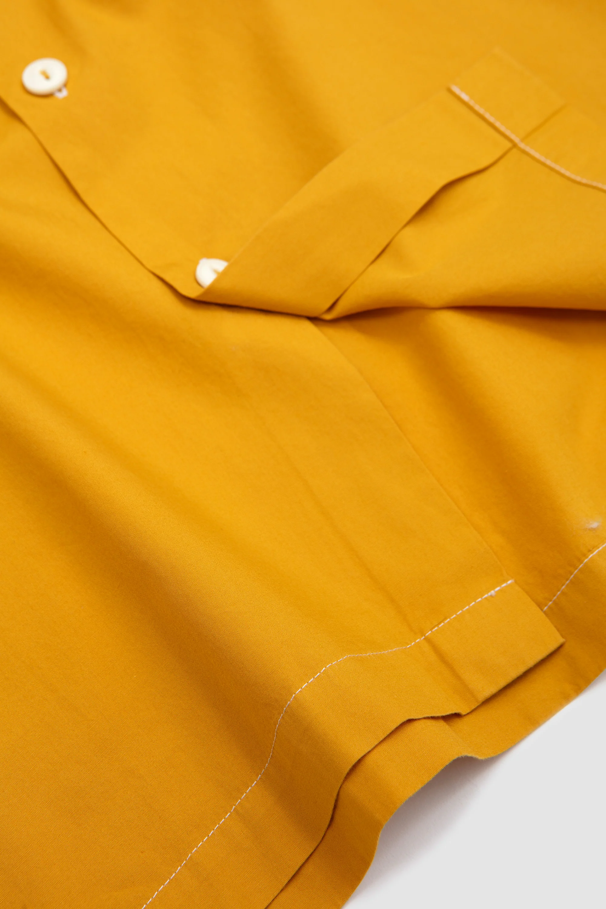 CPO Shirt Organic Fine Poplin Golden Brown - Image 4