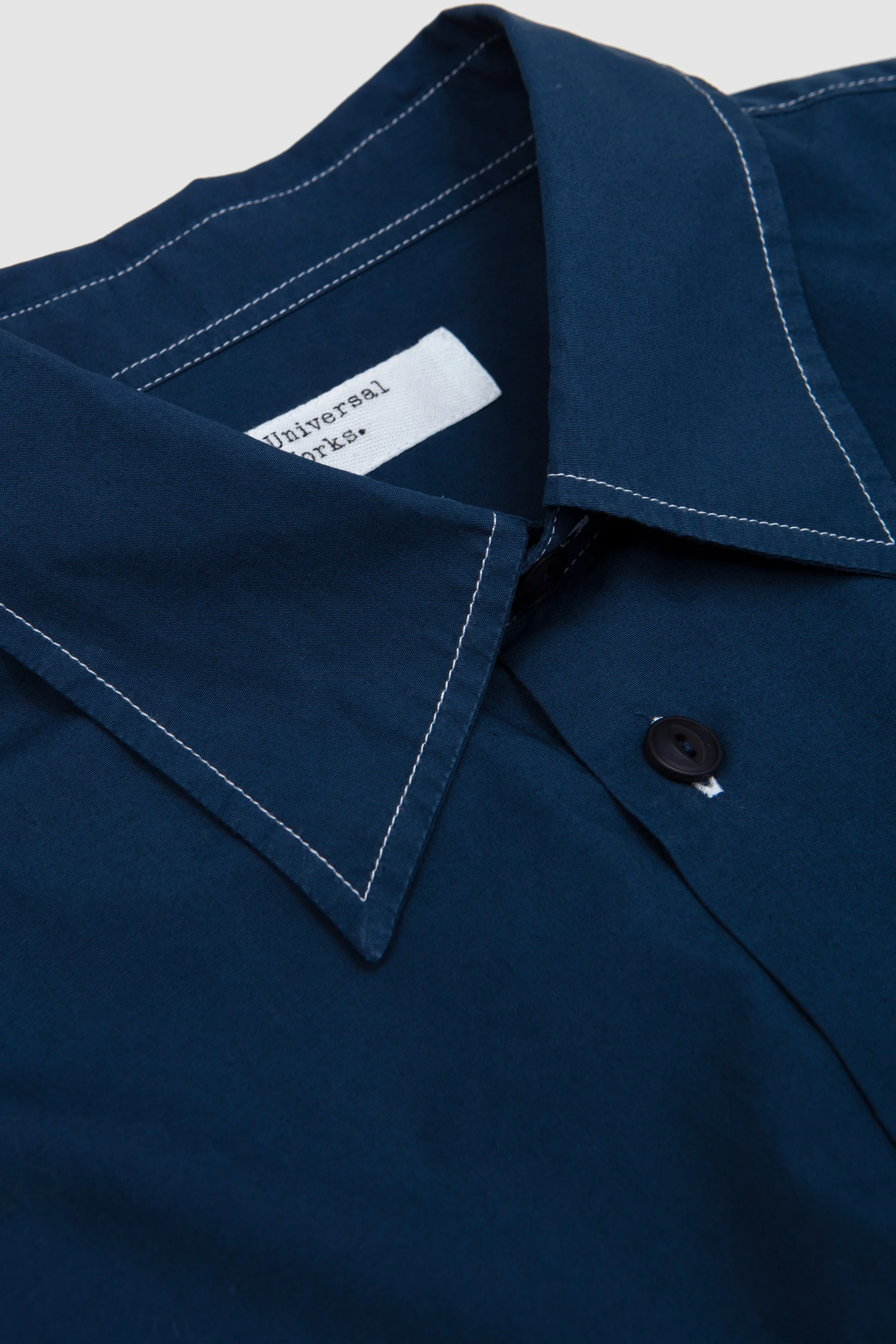 CPO Shirt Organic Fine Poplin Navy - Image 3