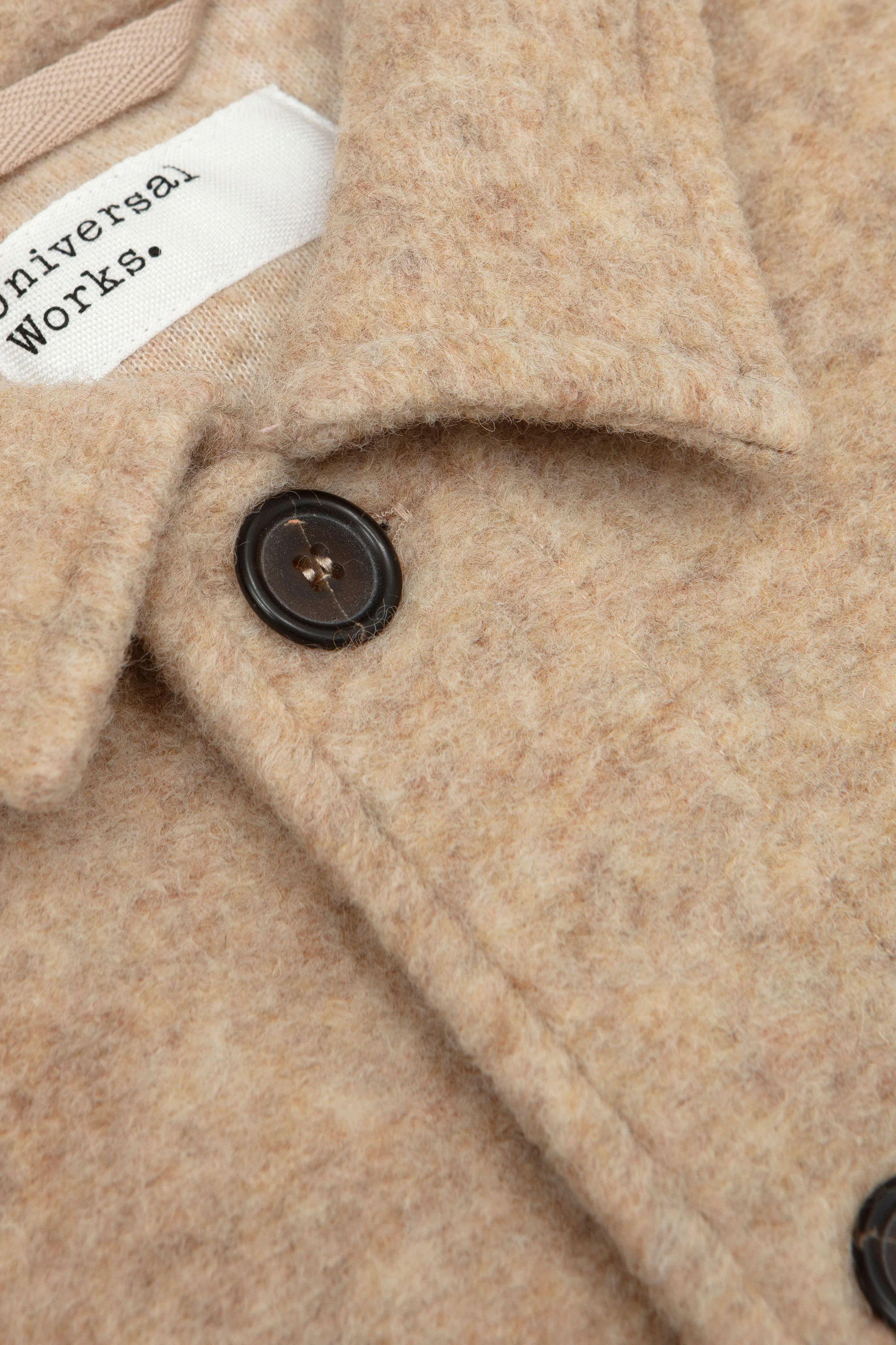 Wool Fleece Field Jacket Fawn - Image 3