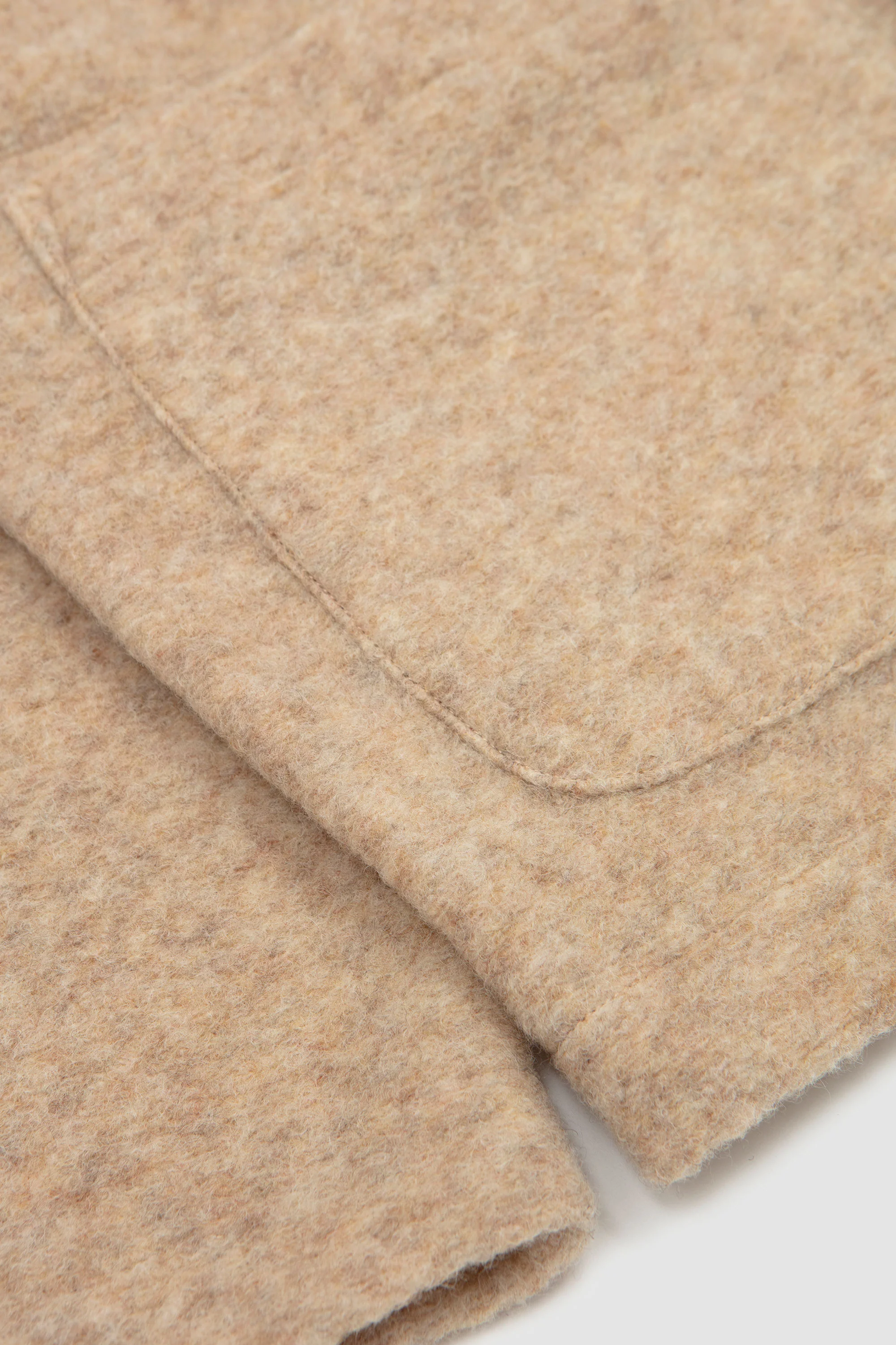 Wool Fleece Field Jacket Fawn - Image 4