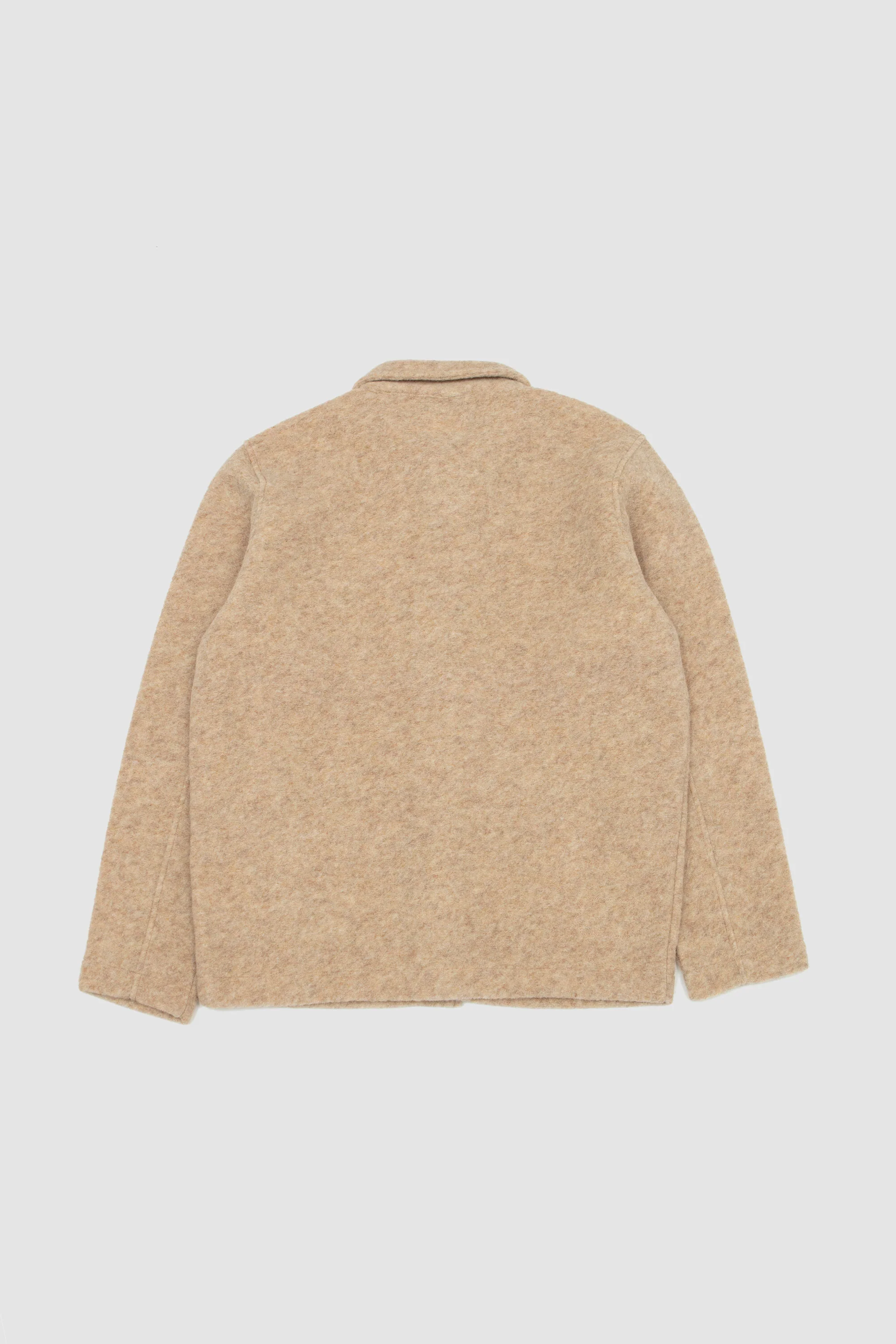 Wool Fleece Field Jacket Fawn - Image 5